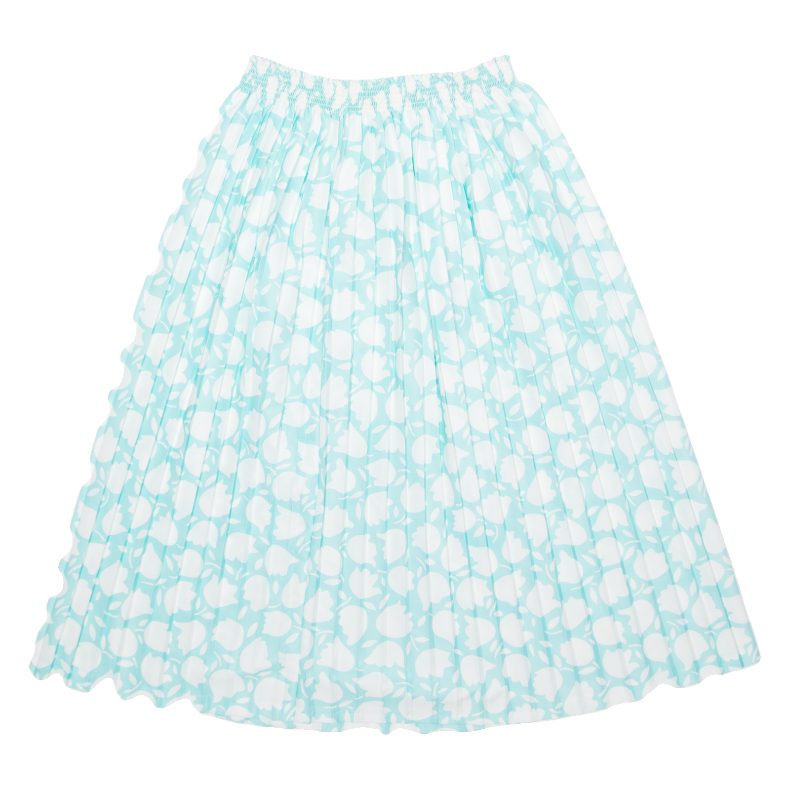Womens Pleated Skirt Blue Midi Floral M Refurbished - N/A refurbished available on Cerqular