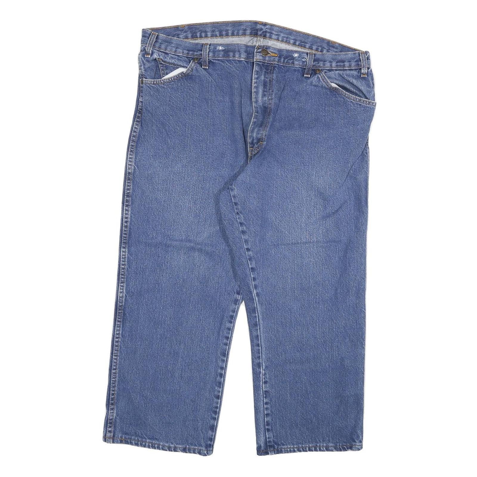 DICKIES Mens Jeans Blue Regular Straight Denim W40 L24 Workwear Zip Closure Refurbished - N/A refurbished available on Cerqular