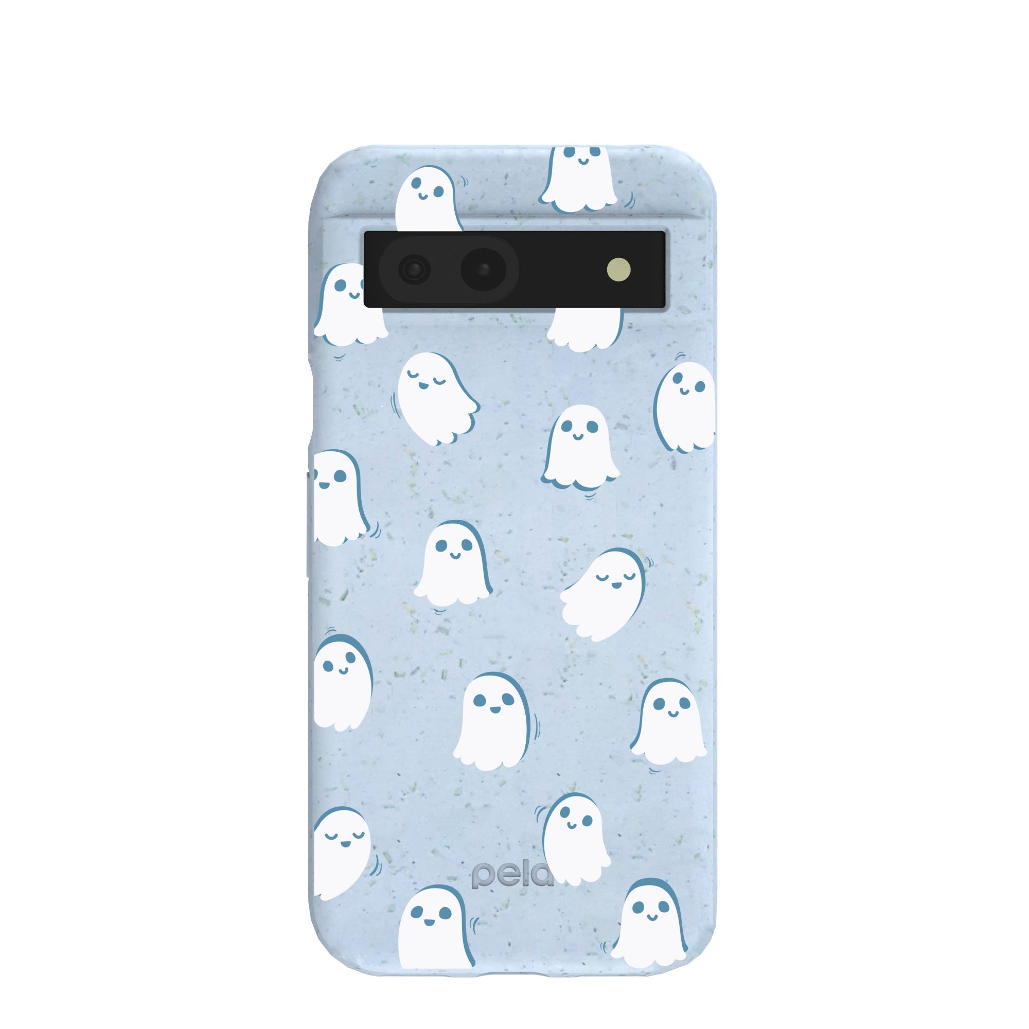 Powder Blue Ghostly Google Pixel 8a Case Refurbished - Pela Case refurbished available on Cerqular
