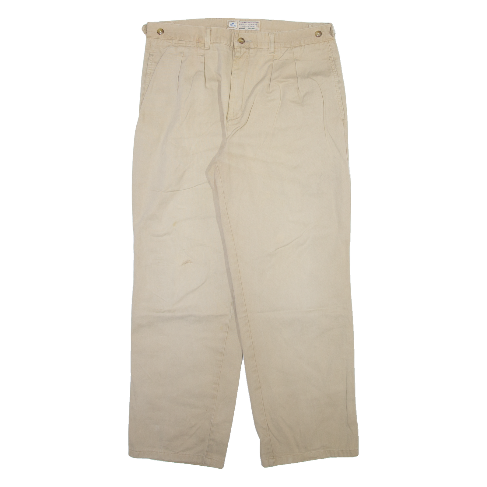 CELIO Mens Trousers Beige Relaxed Straight W34 L29 Refurbished - N/A refurbished available on Cerqular