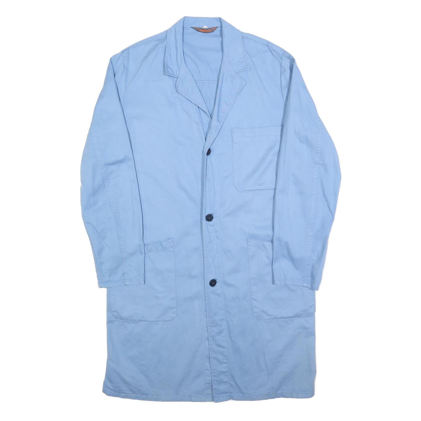Buy LUTTEURS Mens Blue Cotton Button Jacket M Plain Lightweight Casual Style Refurbished - $37.69 LUTTEURS Mens Blue Cotton Button Jacket M Plain Lightweight Casual Style Refurbished - N/A refurbished available on Cerqular