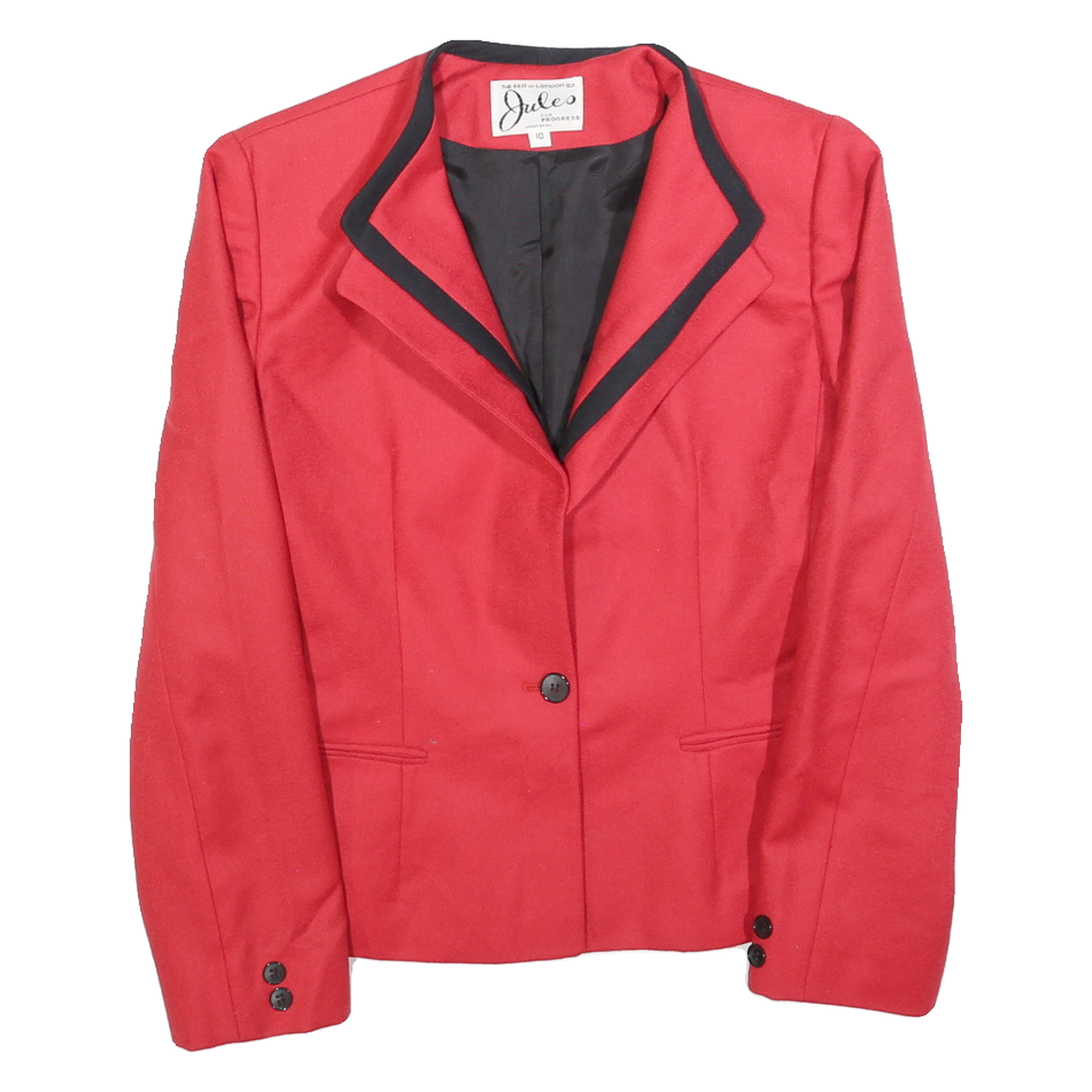 Buy JULES Womens Red & Black Blazer Jacket S Wool Tailored Button Formal Refurbished - $38.99 JULES Womens Red & Black Blazer Jacket S Wool Tailored Button Formal Refurbished - N/A refurbished available on Cerqular