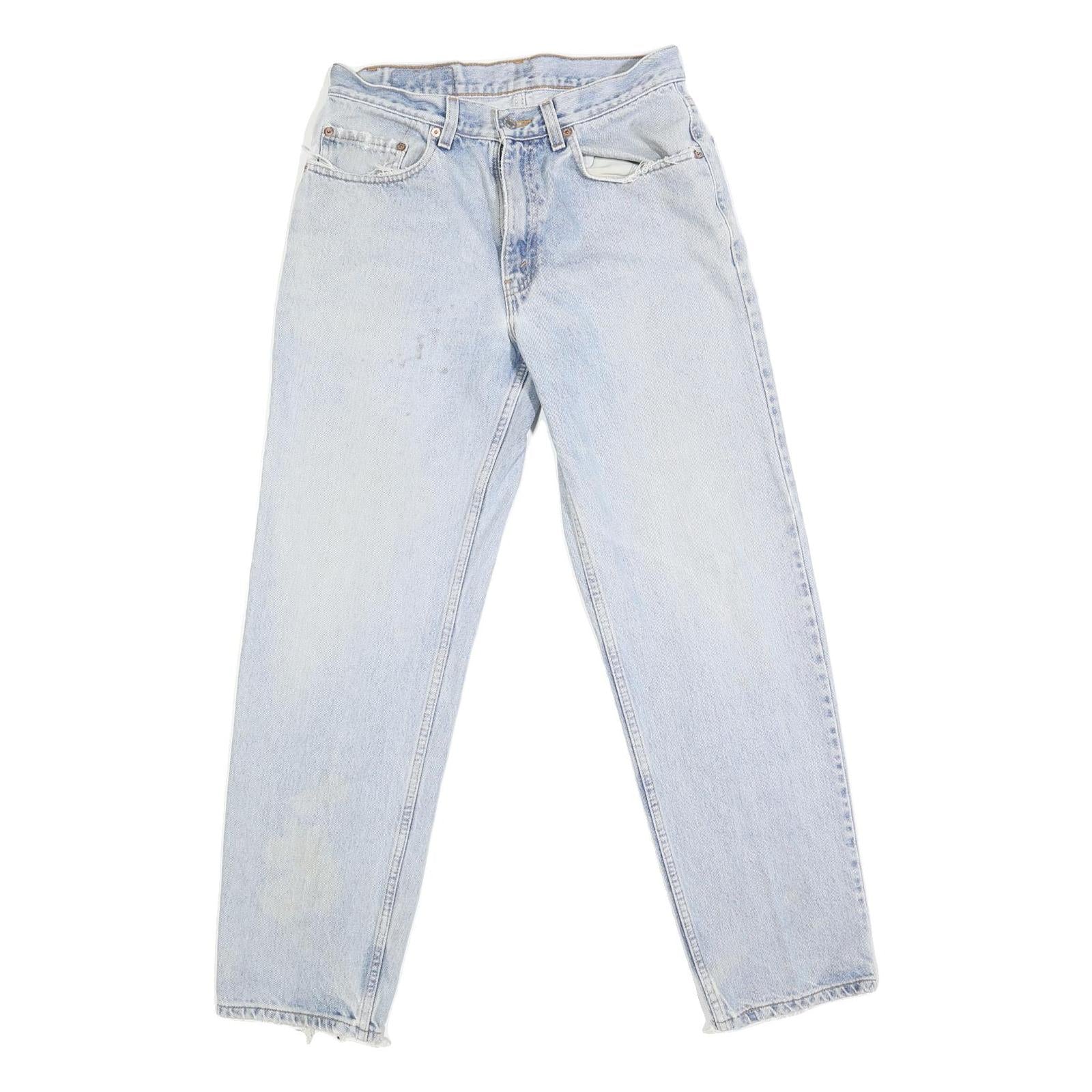 LEVI'S 550 Straight Mens Jeans Light Blue Regular Straight Denim W33 L31 Classic Refurbished - N/A refurbished available on Cerqular