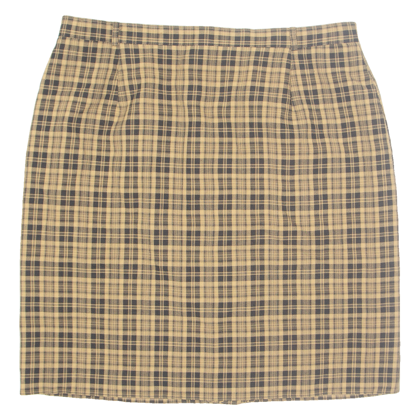 CITY LIFE Womens Pencil Skirt Brown Knee Length Check L Refurbished - N/A refurbished available on Cerqular