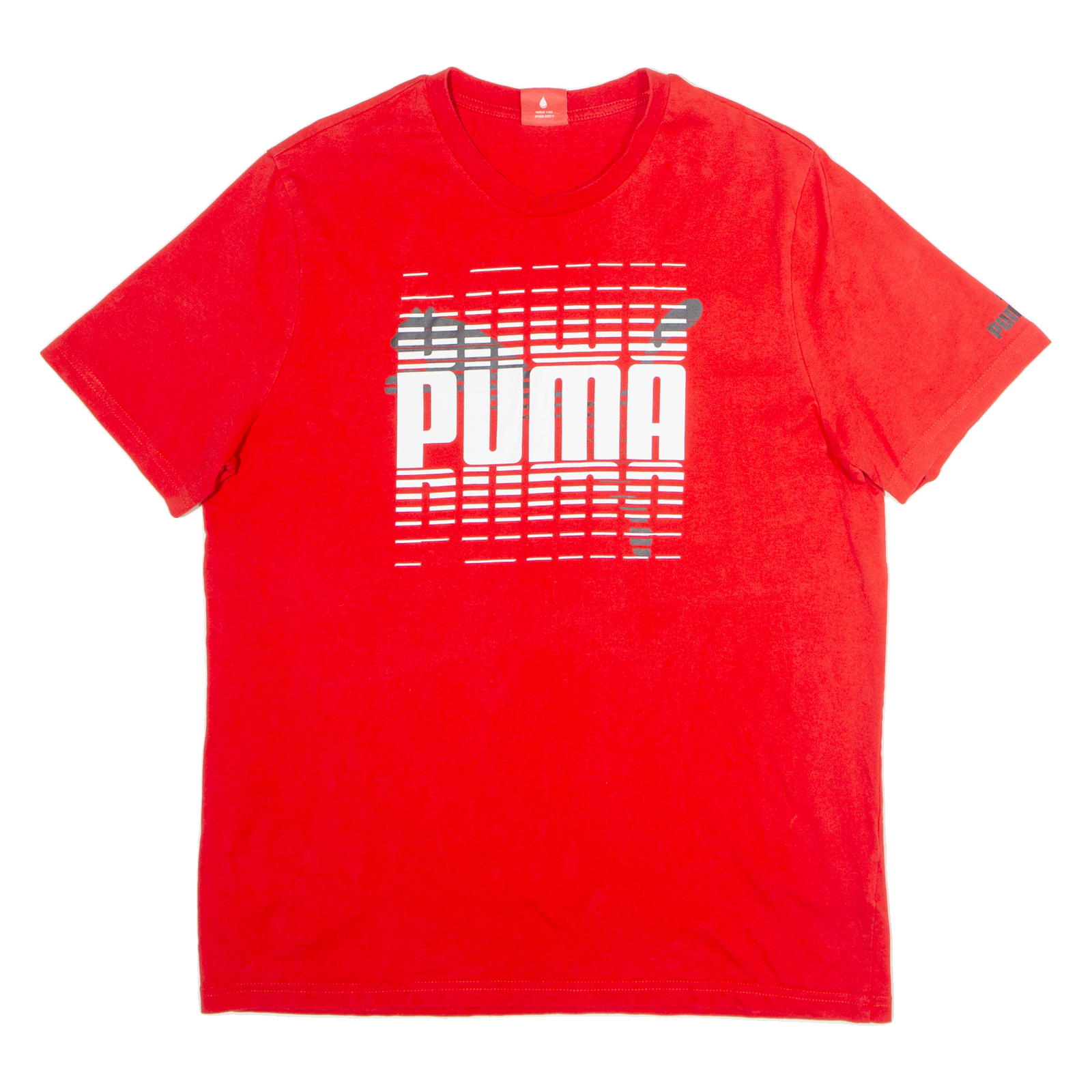 PUMA Mens T-Shirt Red Crew Neck L Refurbished - N/A refurbished available on Cerqular