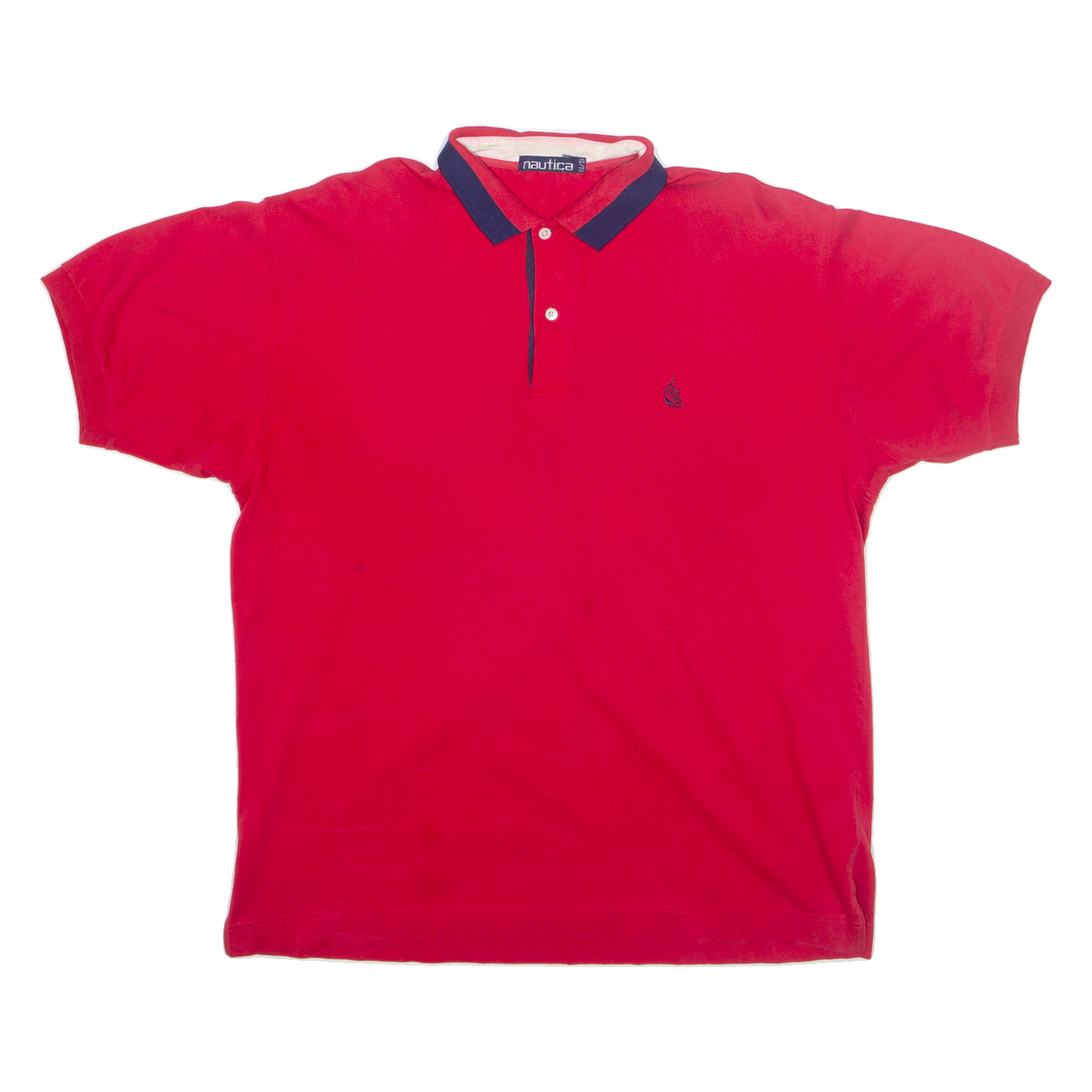 NAUTICA Mens Polo Shirt Red XL Refurbished - N/A refurbished available on Cerqular