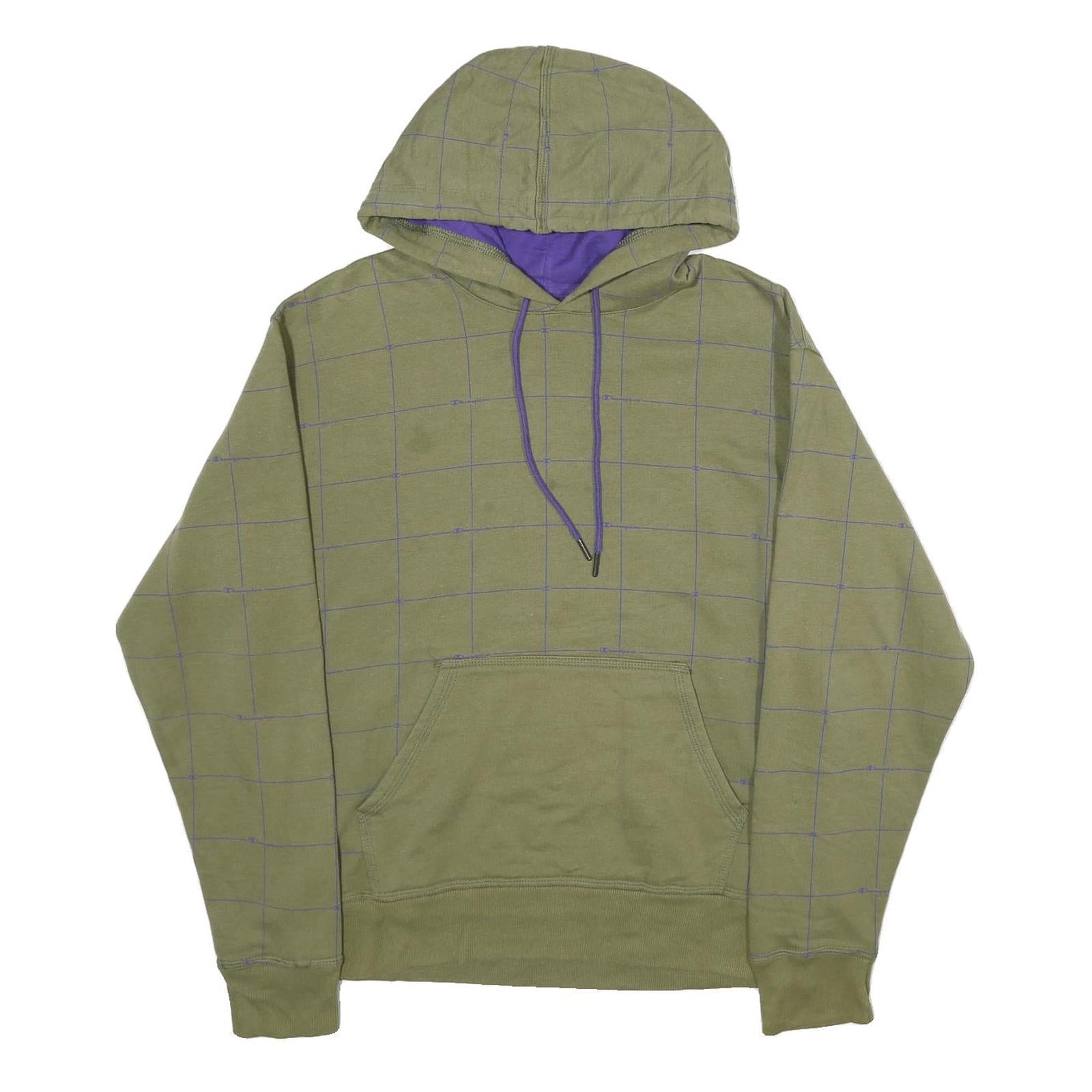 CHAMPION Mens Green Pullover Hoodie M Cotton Blend Casual Streetwear Refurbished - N/A refurbished available on Cerqular