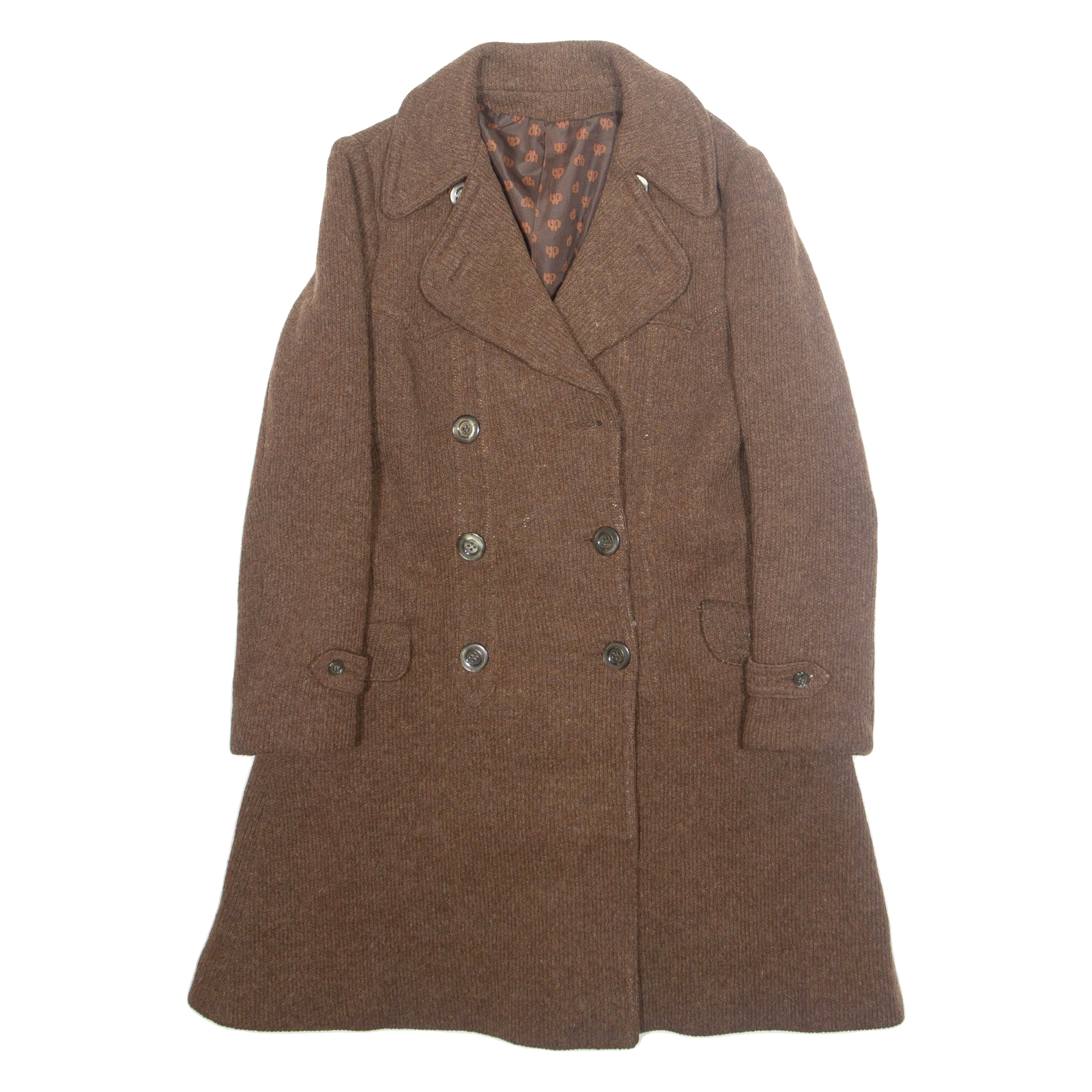 Womens Overcoat Jacket Brown Wool M Refurbished - N/A refurbished available on Cerqular