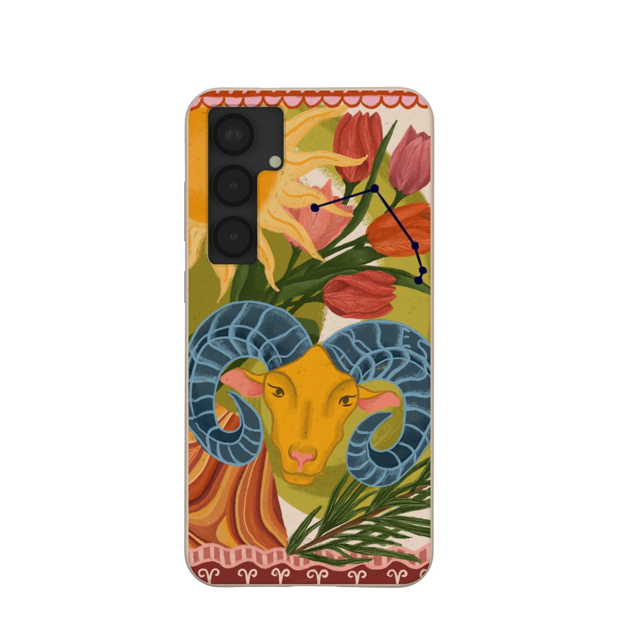 Seashell Aries Ram Samsung Galaxy S25+(Plus) Case Refurbished - Pela Case refurbished available on Cerqular