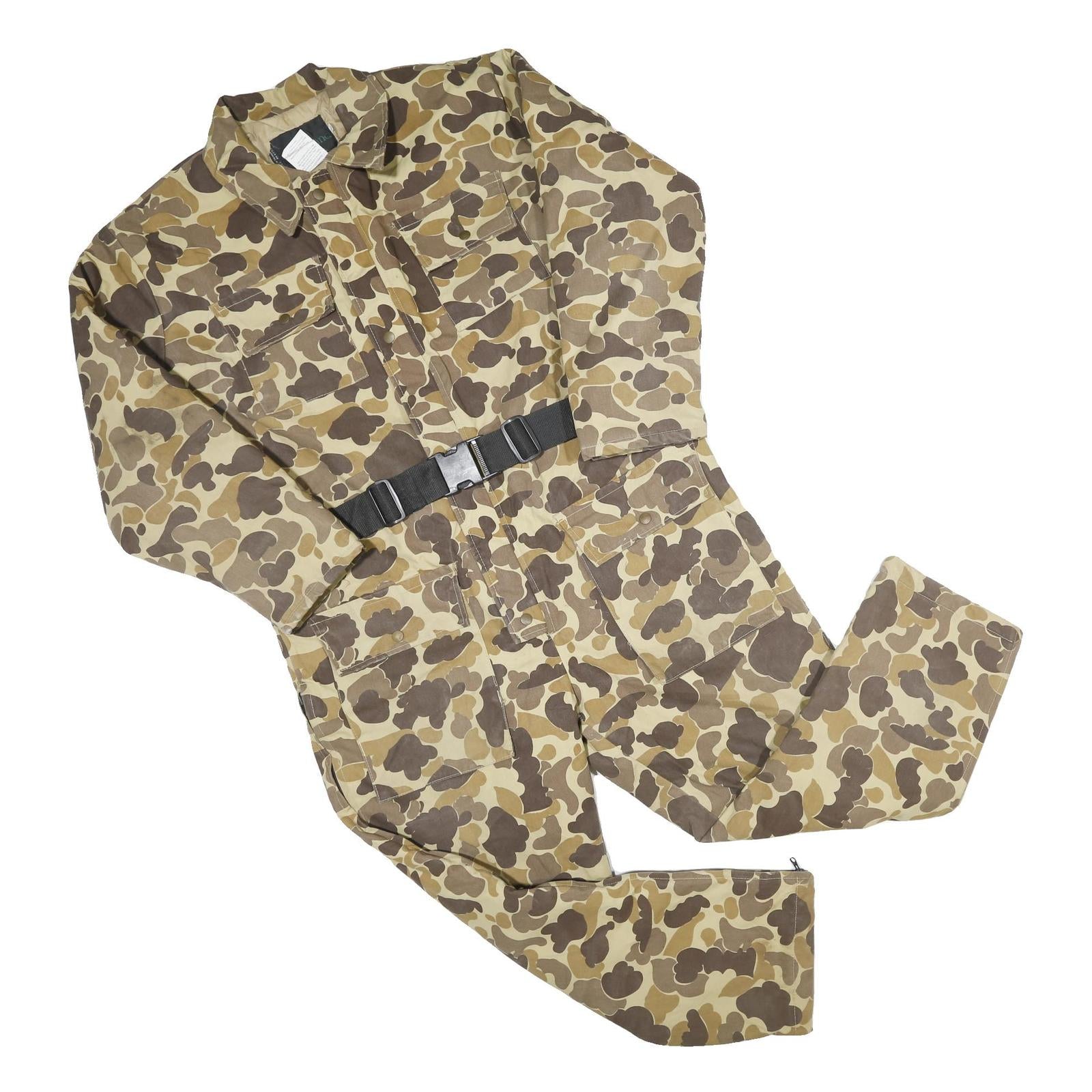 WOODLAND Mens Beige Camouflage Dungarees Regular Polyester Blend L W46 L30 Refurbished - N/A refurbished available on Cerqular