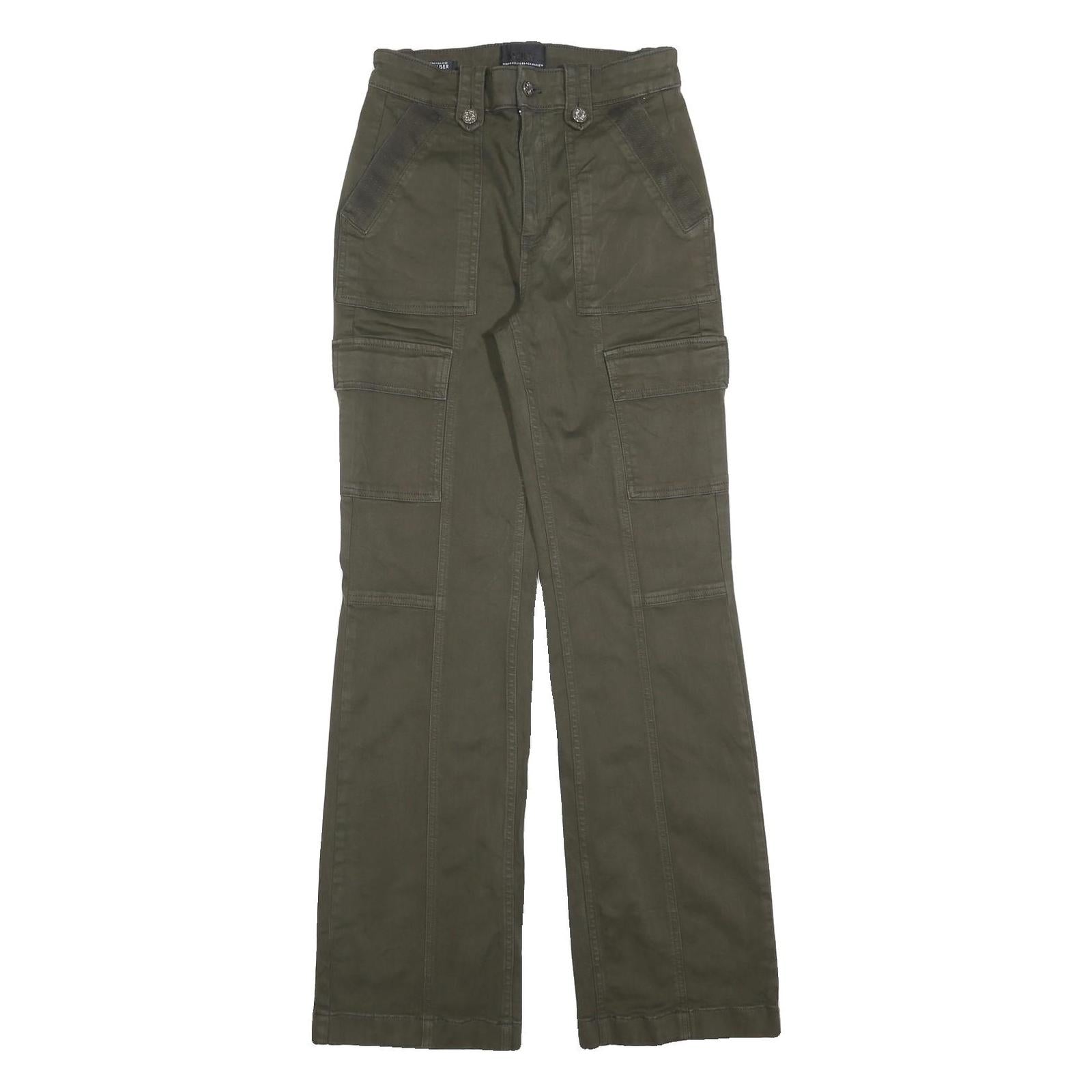 Buy WHBM Womens Cotton Blend Olive Regular Fit Straight Leg Trousers W26 L32 Utility Refurbished - $23.39 WHBM Womens Cotton Blend Olive Regular Fit Straight Leg Trousers W26 L32 Utility Refurbished - N/A refurbished available on Cerqular