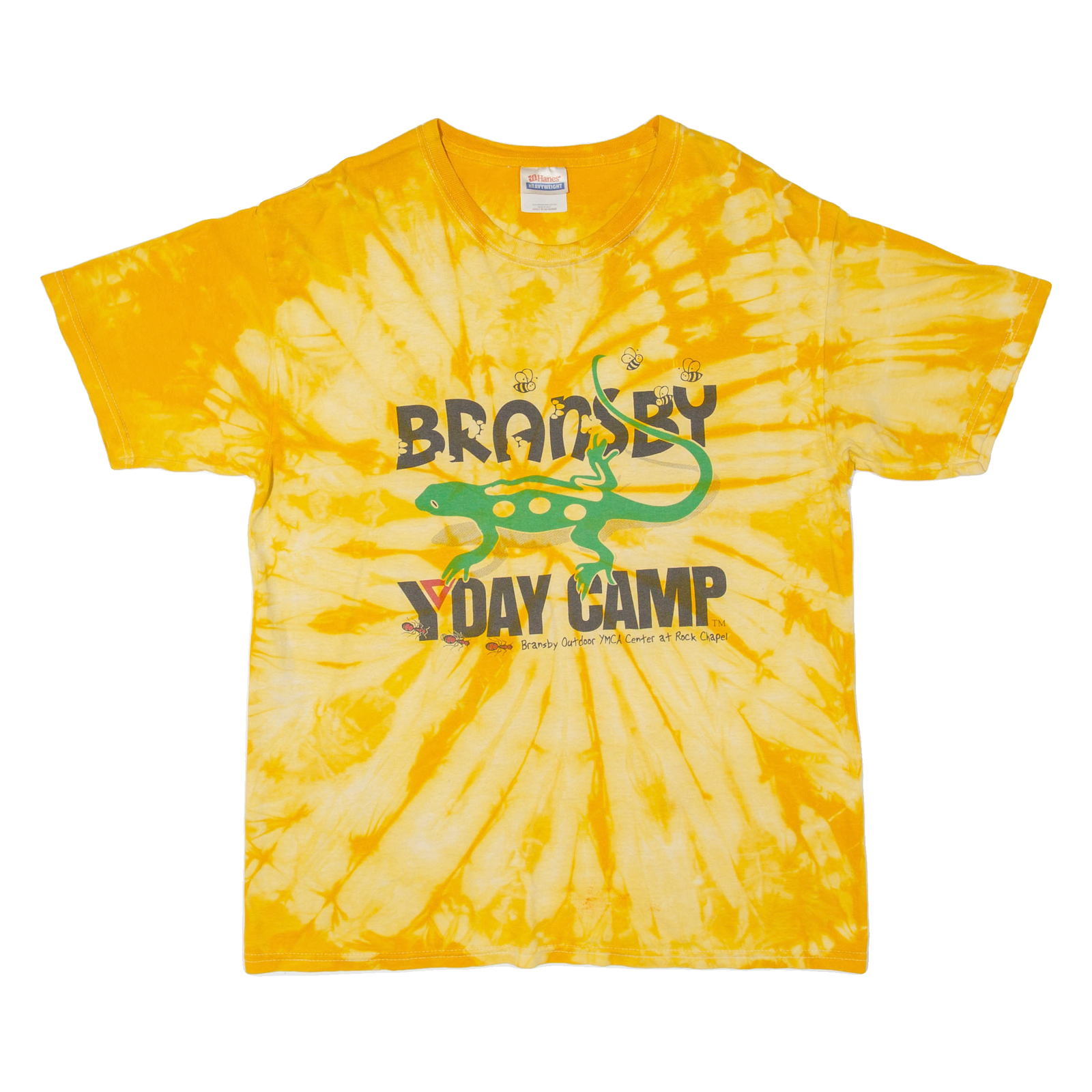 HANES Lizard Mens Tie Dye T-Shirt Yellow M Refurbished - N/A refurbished available on Cerqular