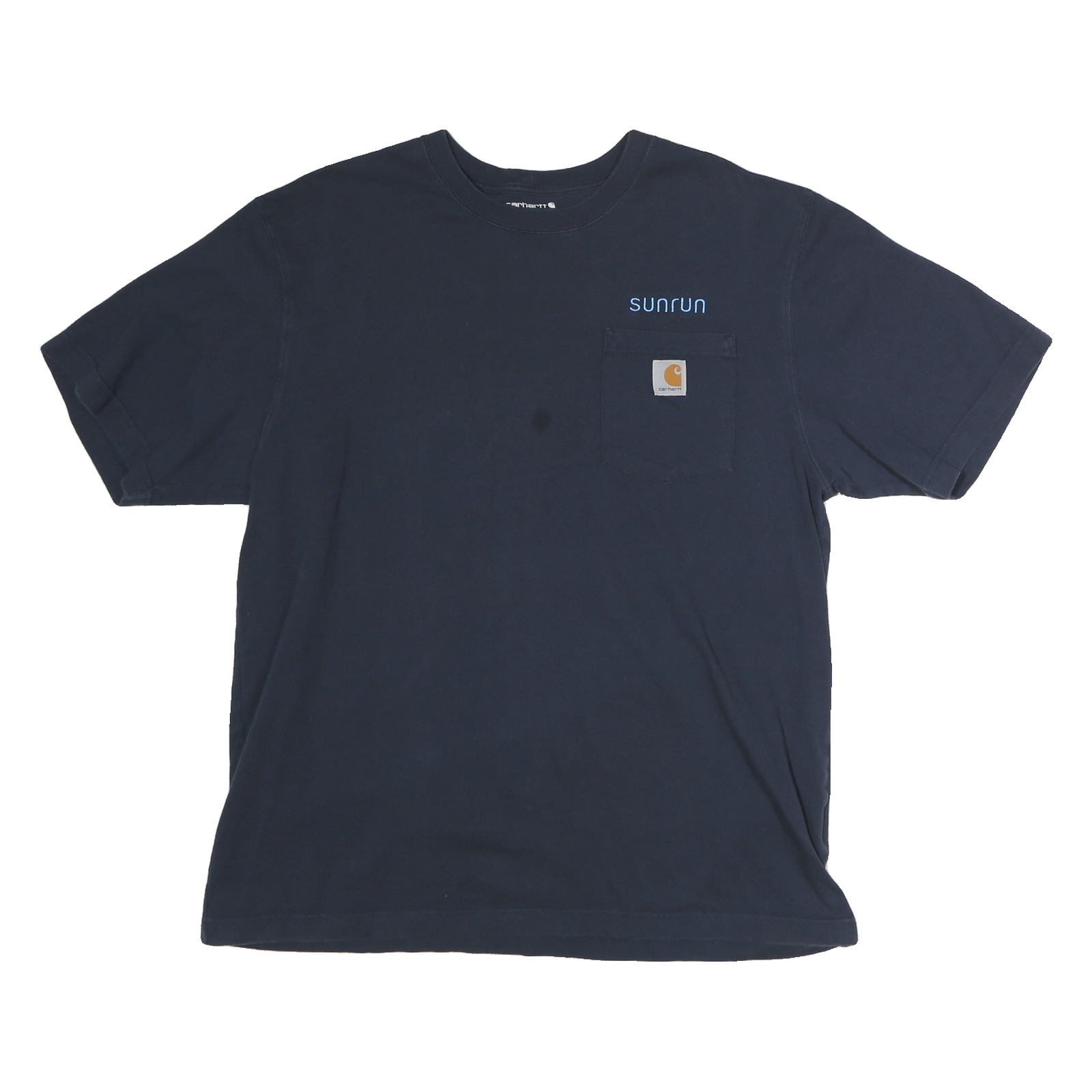 CARHARTT Mens Navy Blue Pocket T-Shirt L Short Sleeve Crew Neck Workwear Refurbished - N/A refurbished available on Cerqular