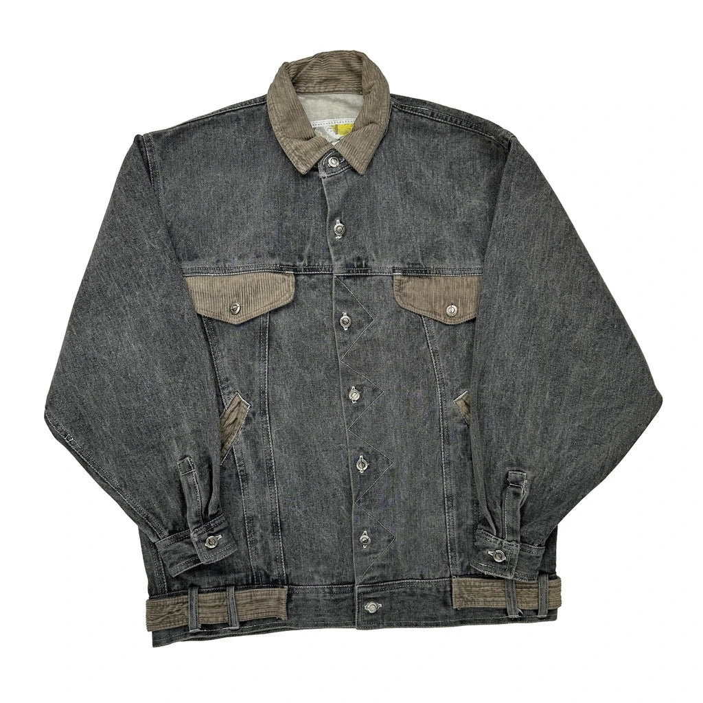 Buy Unbranded Two Tone Denim Jacket - Medium Grey Cotton Refurbished - $80.39 Unbranded Two Tone Denim Jacket - Medium Grey Cotton Refurbished - Thrifted (note: this is a term often used to describe second- refurbished available on Cerqular