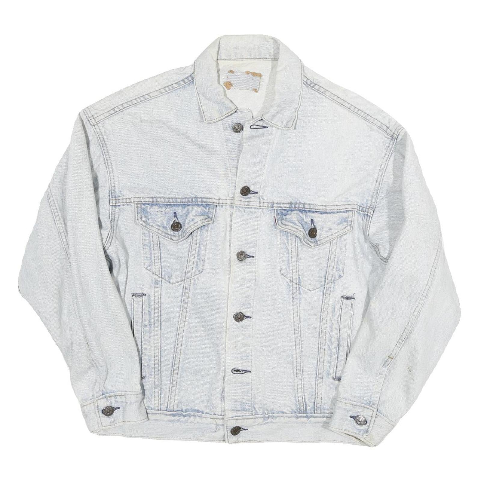 Buy LEVI'S Mens Blue Cotton Blend Denim Jacket S Button Closure Classic Fit Casual Refurbished - $66.29 LEVI'S Mens Blue Cotton Blend Denim Jacket S Button Closure Classic Fit Casual Refurbished - N/A refurbished available on Cerqular
