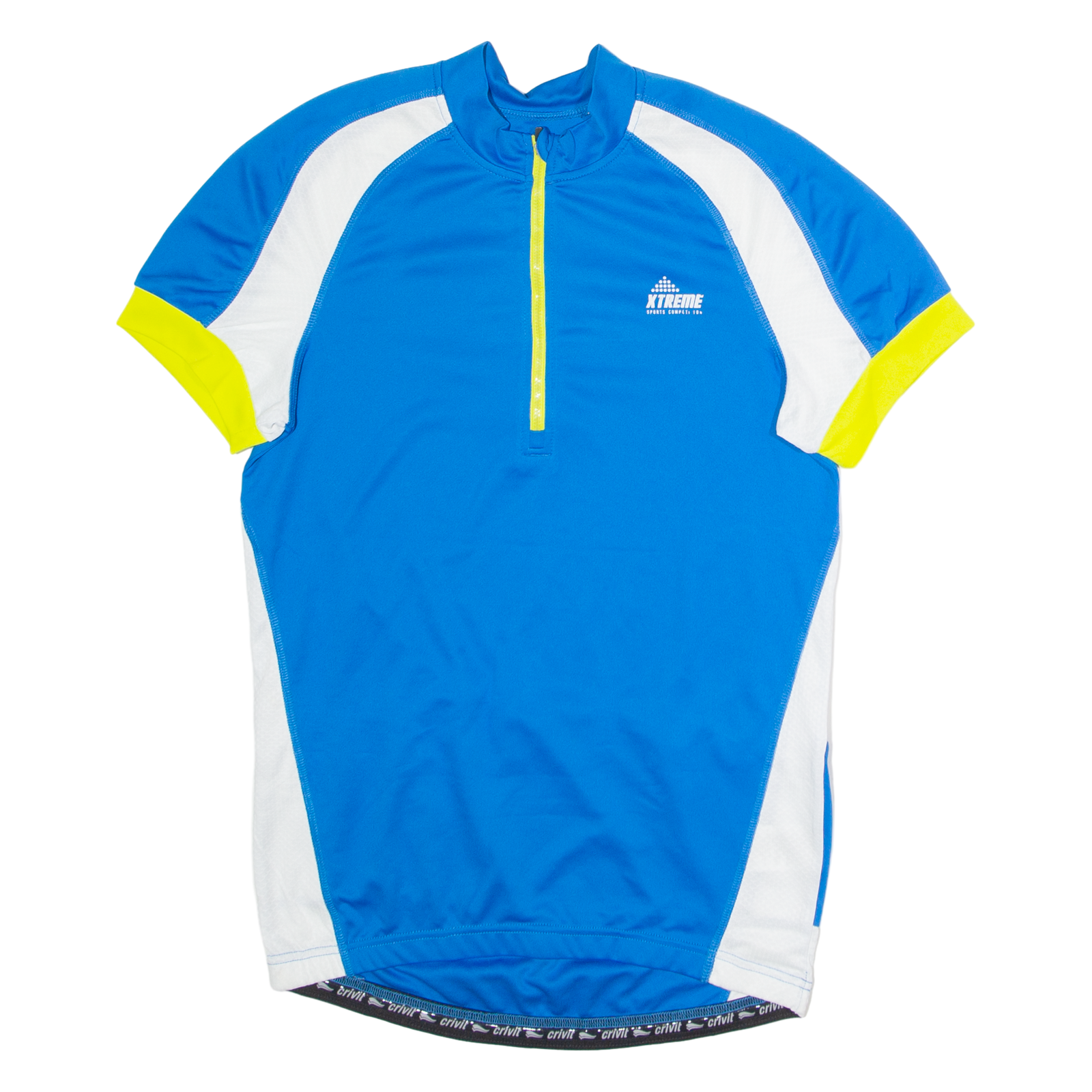 CRIVIT Cycling Mens Jersey Blue 1/4 Zip M Refurbished - N/A refurbished available on Cerqular