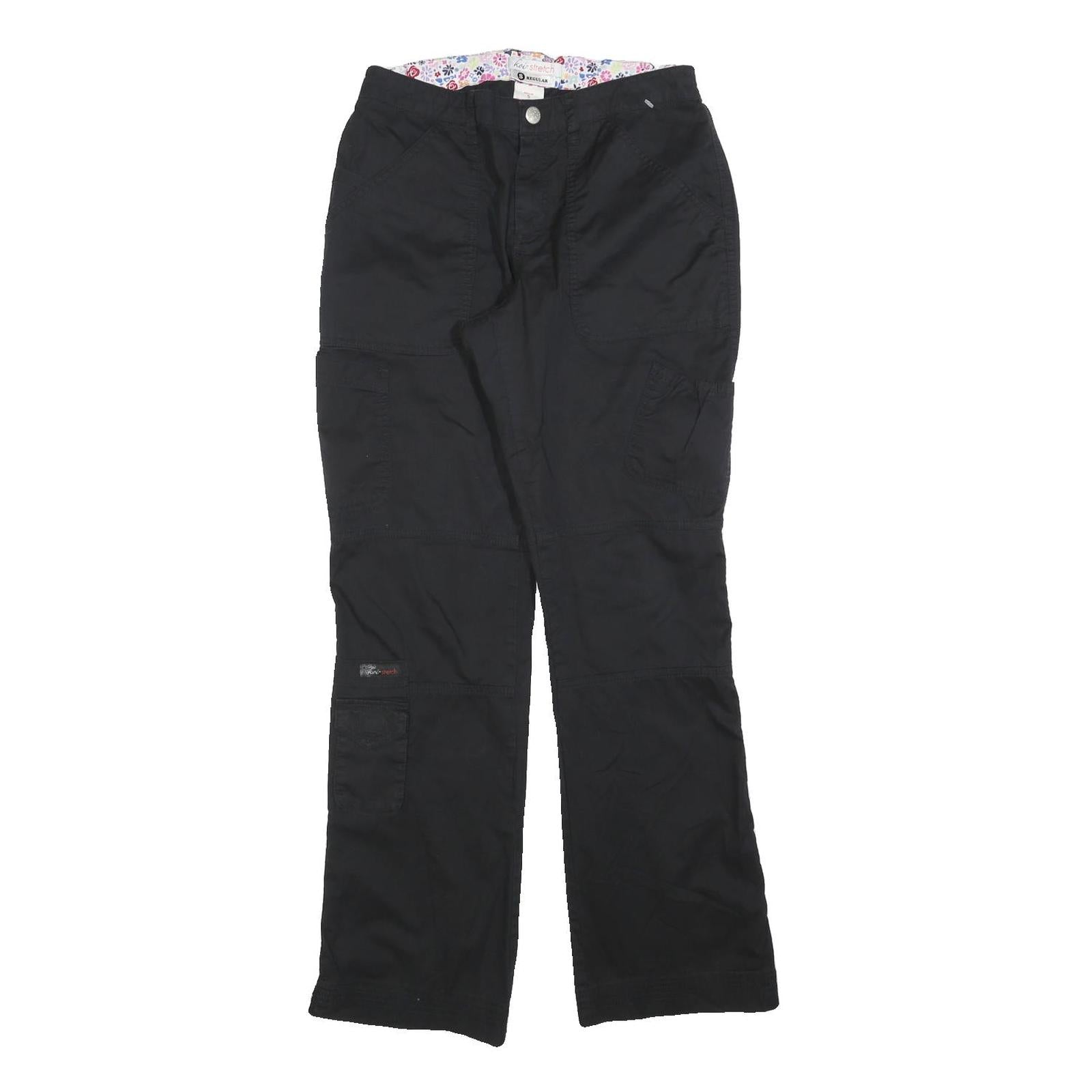 KOI Womens Cotton Blend Black Regular Straight Trousers W28 L30 Casual Workwear Refurbished - N/A refurbished available on Cerqular