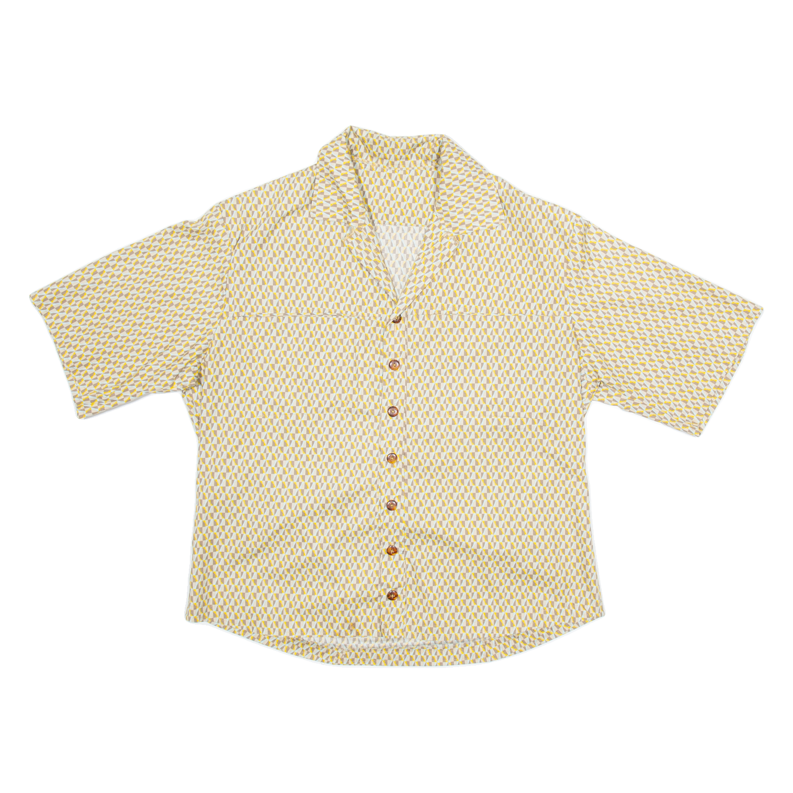 Womens Shirt Brown Geometric M Refurbished - N/A refurbished available on Cerqular
