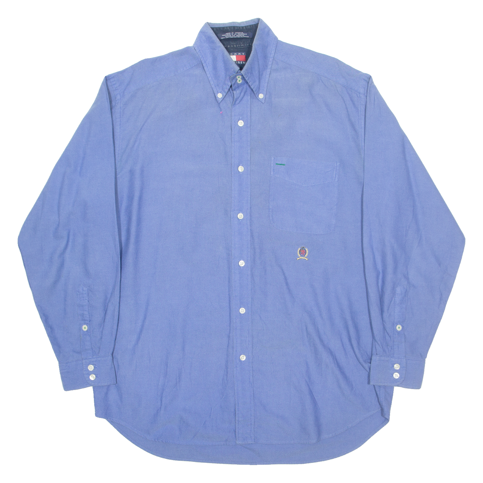 TOMMY HILFIGER Mens Plain Shirt Blue Long Sleeve M Refurbished - N/A refurbished available on Cerqular