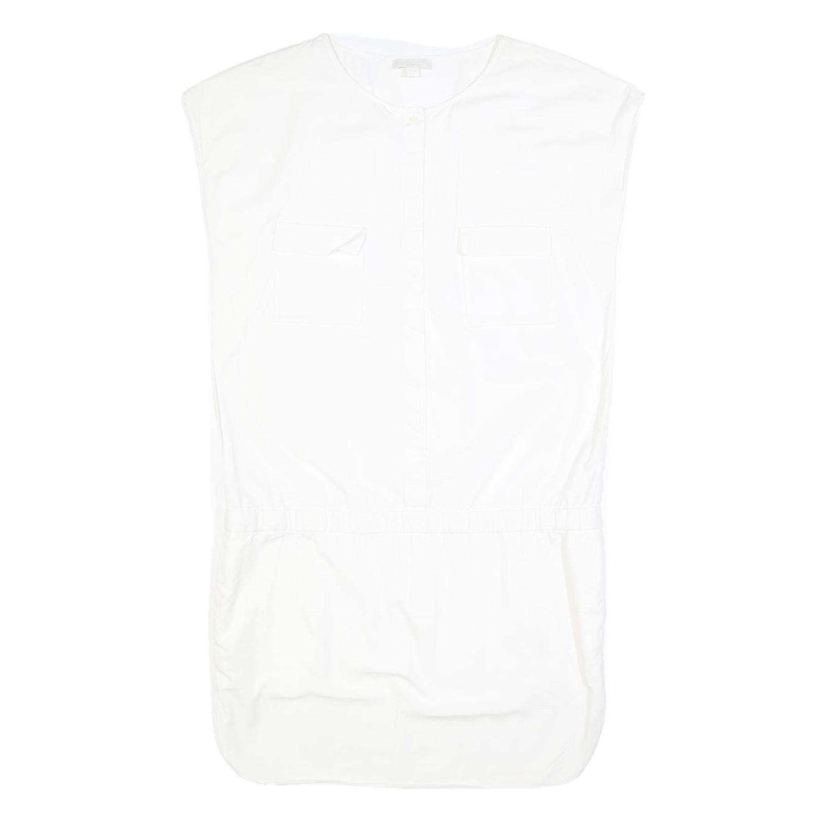 COS Womens White Cotton Blend Day Dress Cotton Blend S Minimalist Tunic Style Refurbished - N/A refurbished available on Cerqular