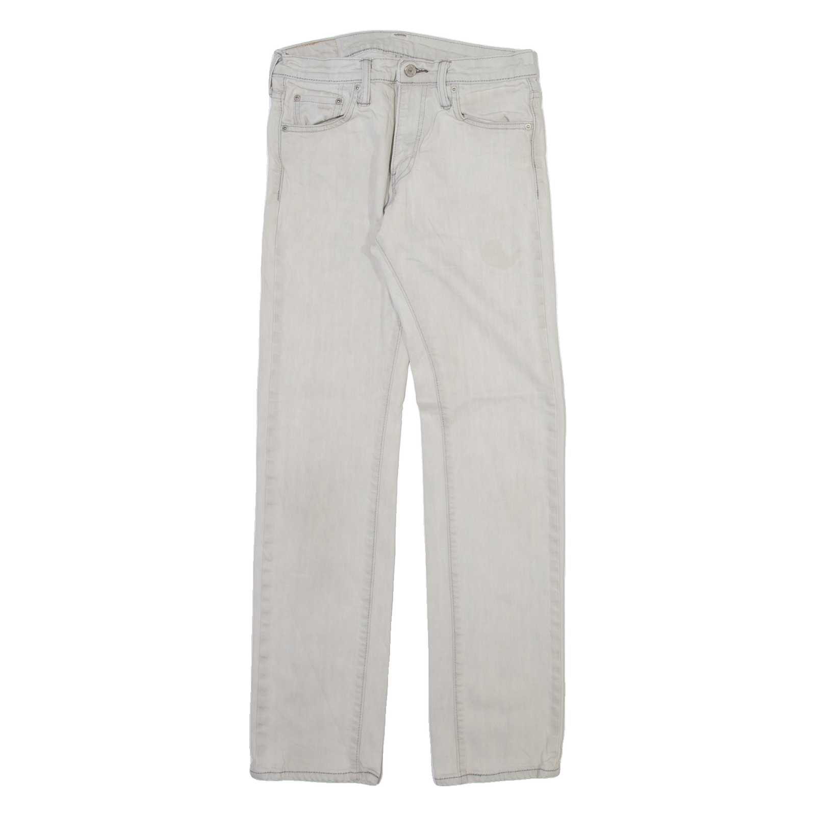 LEVI'S 513 Mens Trousers Grey Slim Straight W29 L32 Refurbished - N/A refurbished available on Cerqular