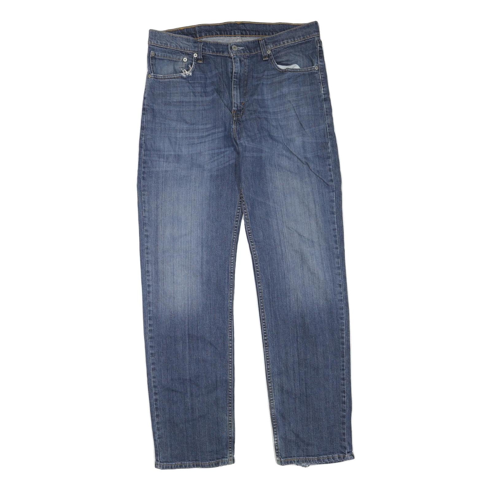 LEVI'S 751 Mens Blue Regular Straight Denim Medium W36 L34 Classic Faded Jeans Refurbished - N/A refurbished available on Cerqular