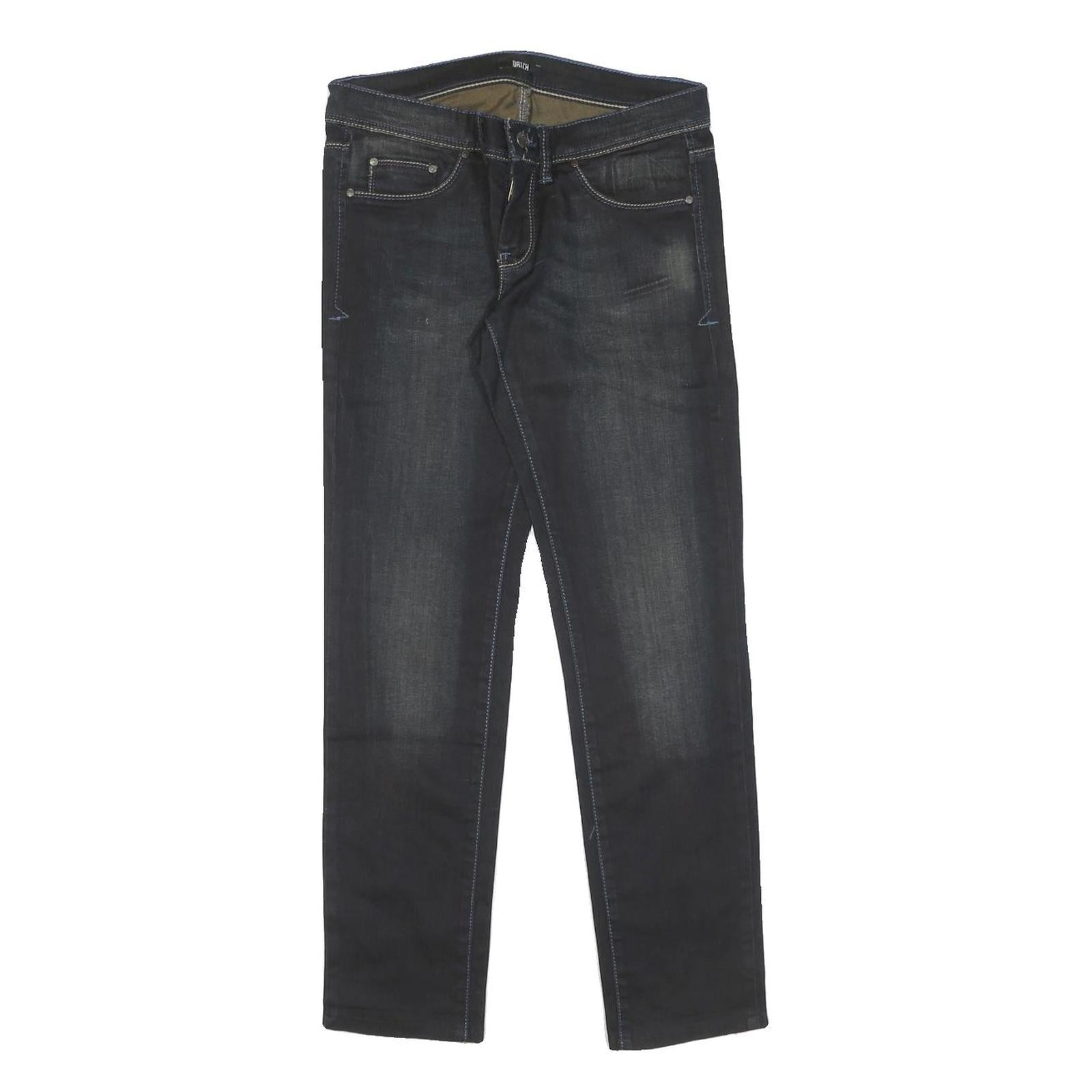 Womens Slim Blue Denim Slim Jeans Cotton W27 L27 Zip Pockets Refurbished - N/A refurbished available on Cerqular