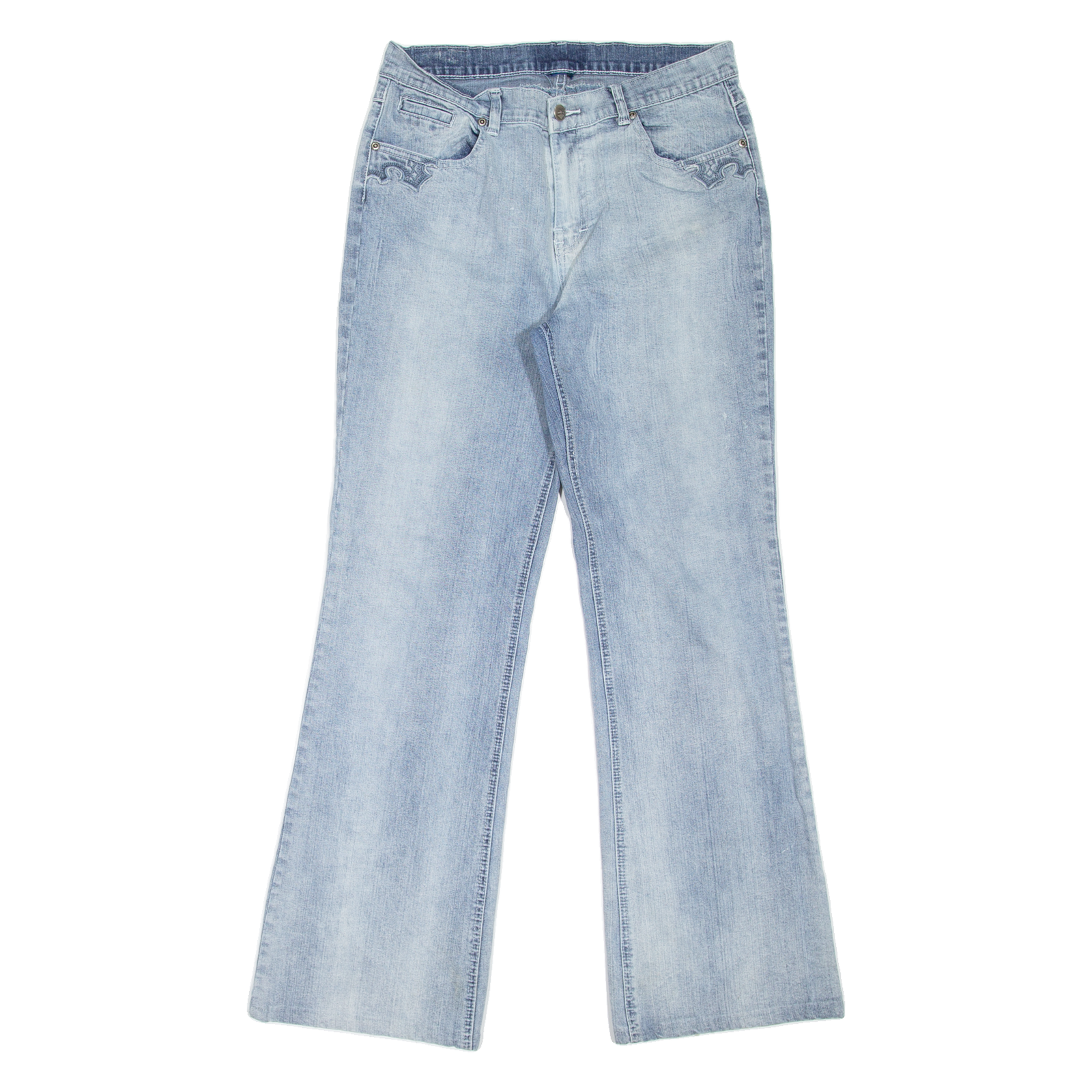 SERGEANT PEPER Womens Jeans Blue Regular Bootcut W29 L30 Refurbished - N/A refurbished available on Cerqular