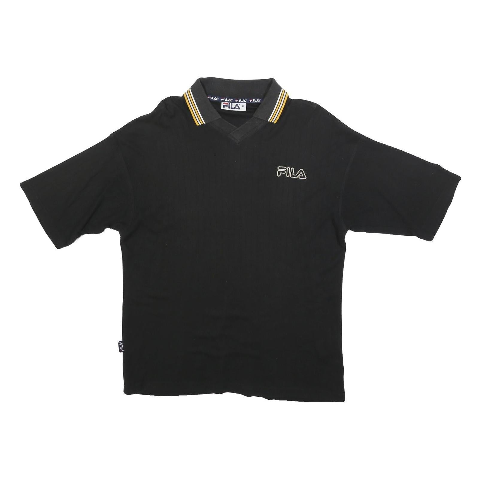 Buy FILA Mens Black & Yellow Short Sleeve Polo Shirt XL Cotton Blend Classic Sporty Refurbished - $25.99 FILA Mens Black & Yellow Short Sleeve Polo Shirt XL Cotton Blend Classic Sporty Refurbished - N/A refurbished available on Cerqular