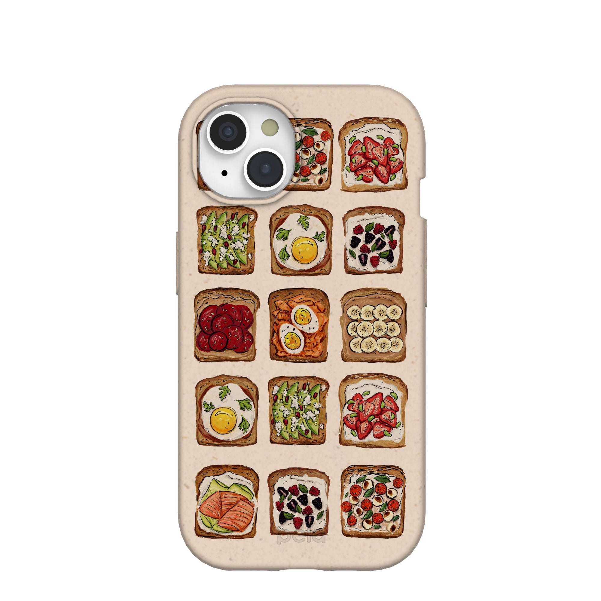 Seashell Toasted iPhone 15 Case Refurbished - Pela Case refurbished available on Cerqular