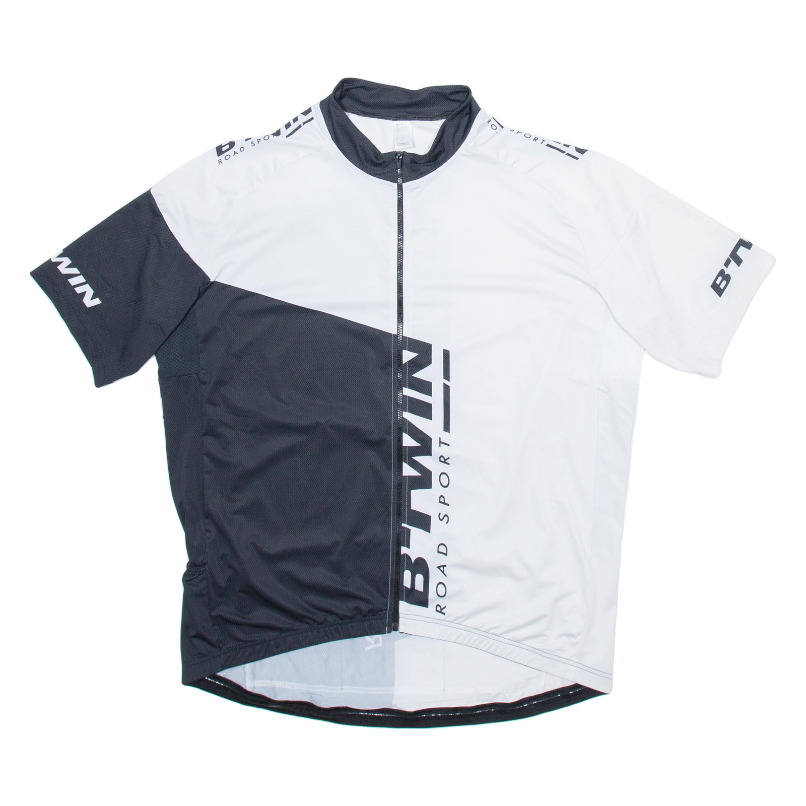 DECATHLON Full Zip Cycling Mens Jersey White XL Refurbished - N/A refurbished available on Cerqular