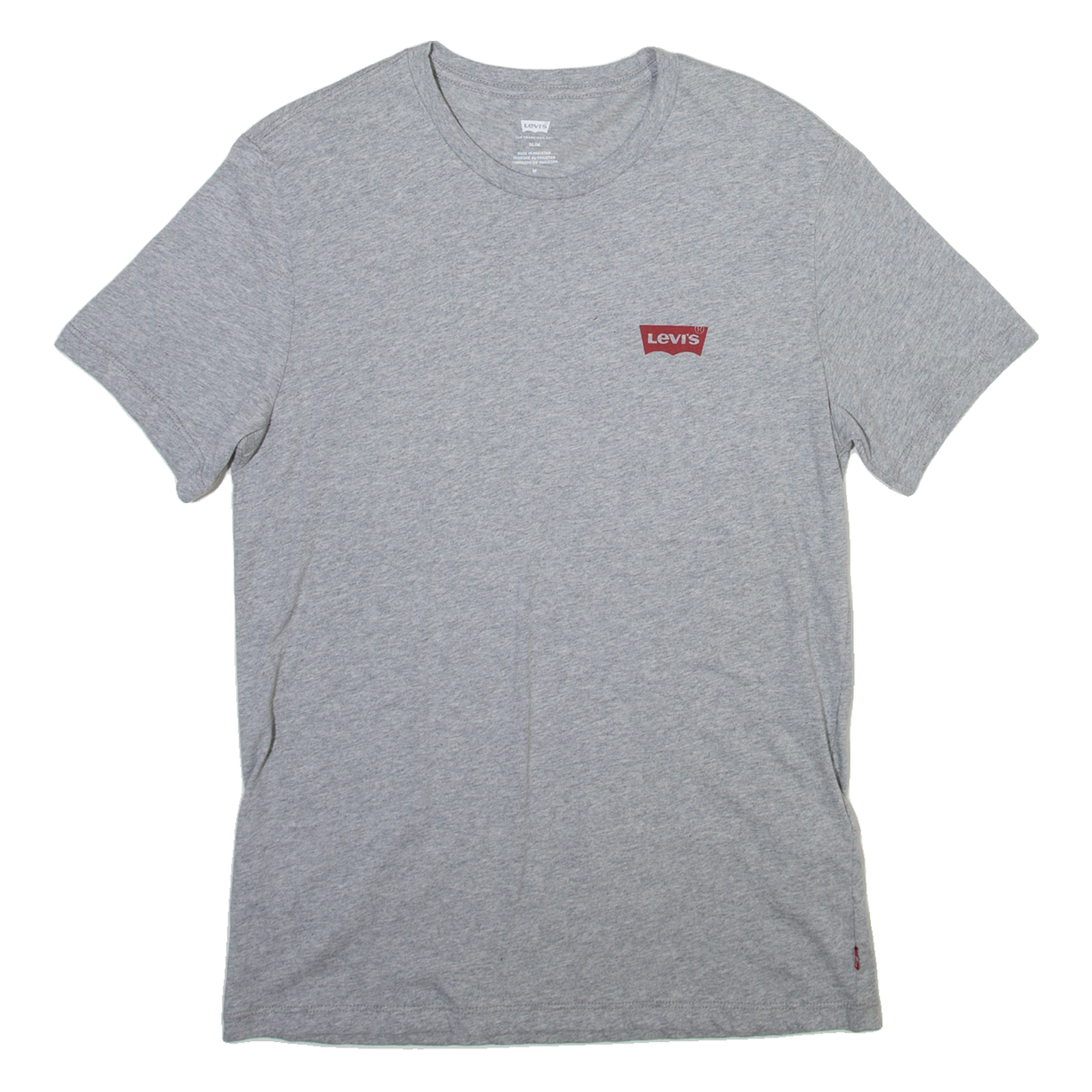 LEVI'S Slim Mens T-Shirt Grey M Refurbished - N/A refurbished available on Cerqular