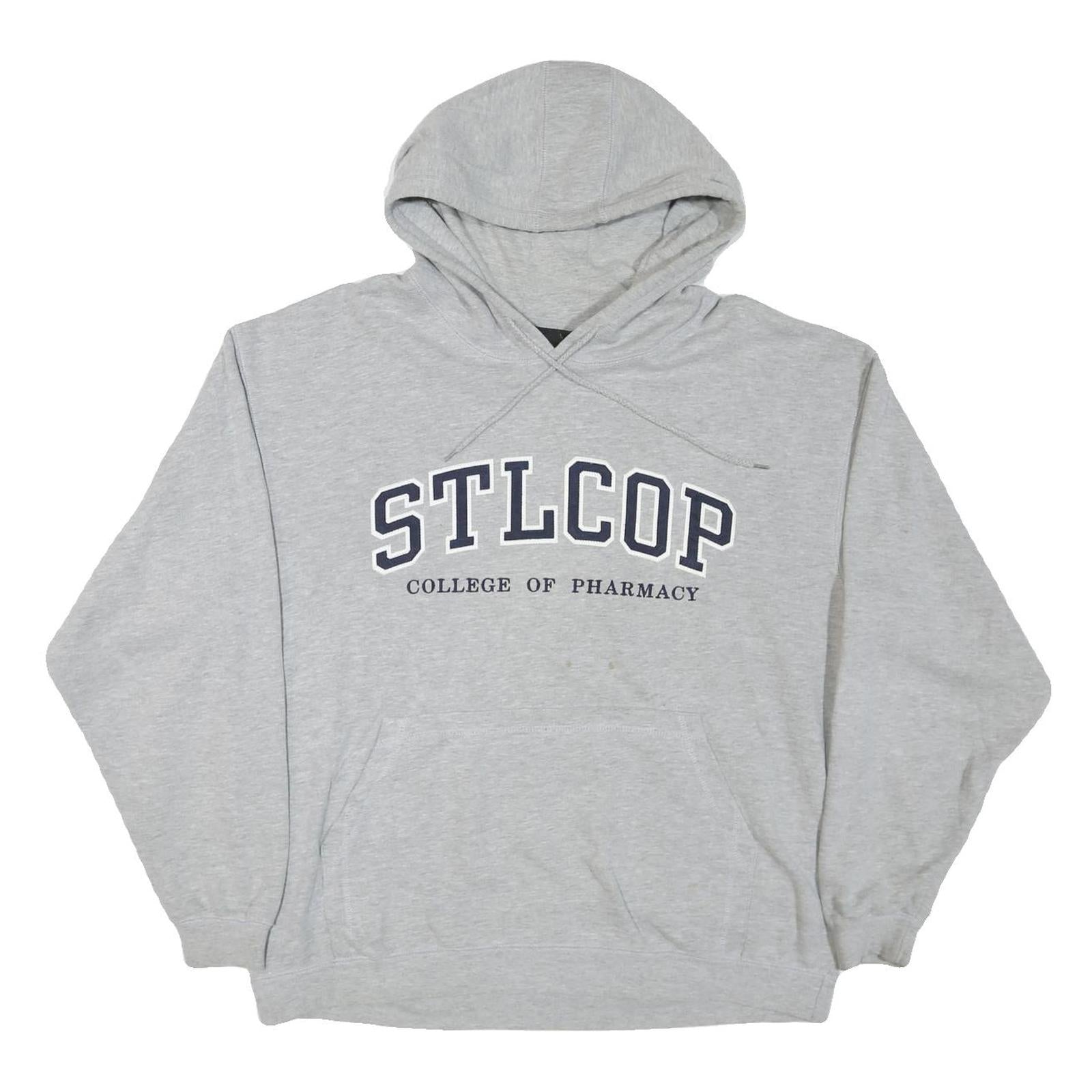 OURAY Mens Grey STLCOP College Of Pharmacy Pullover Hoodie L Casual Cotton Blend Refurbished - N/A refurbished available on Cerqular