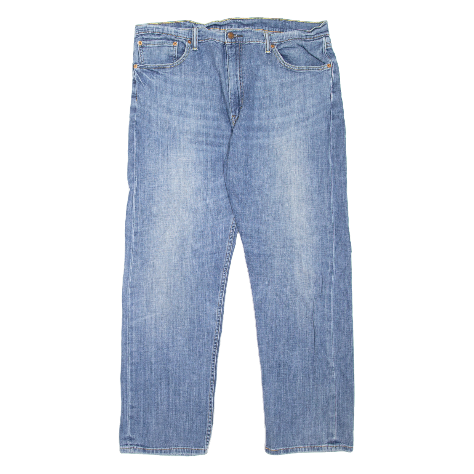 LEVI'S 505 Jeans Mens Blue Regular Straight Stone Wash W38 L30 Refurbished - N/A refurbished available on Cerqular