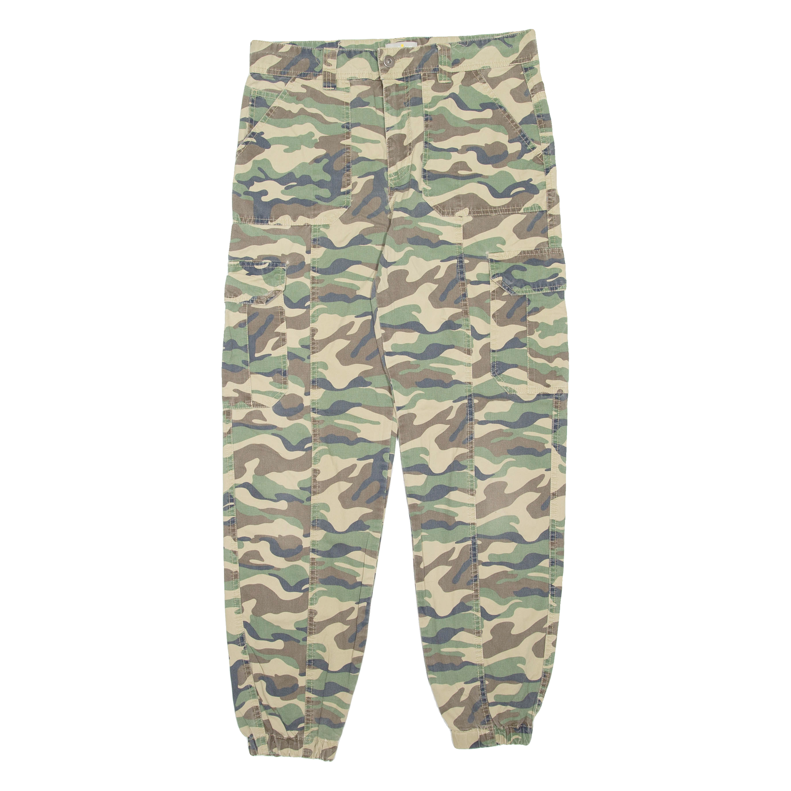 MANOR Camo Womens Trousers Green Regular Tapered W32 L29 Refurbished - N/A refurbished available on Cerqular