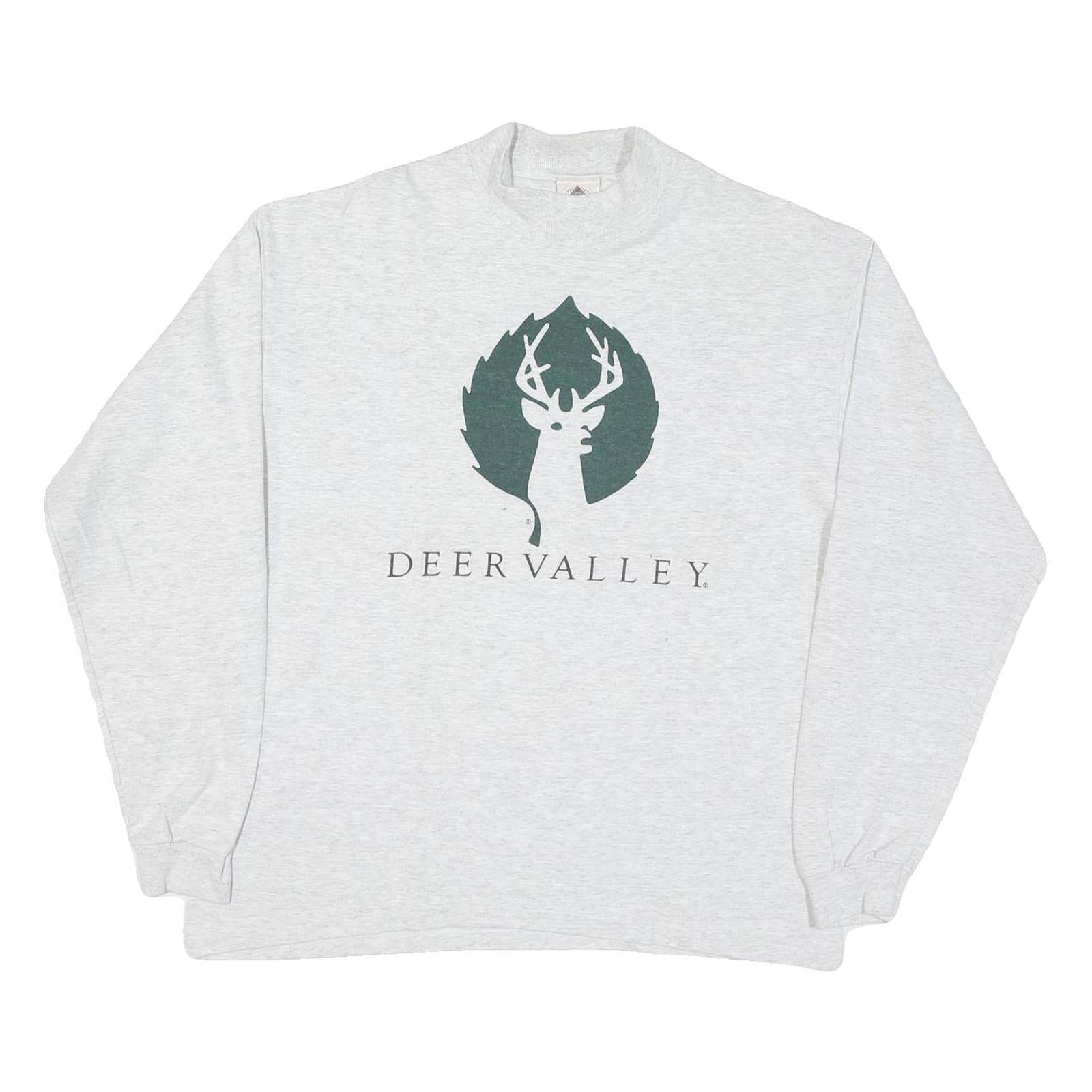 Buy SPELCOR Mens Grey Deer Valley Graphic T-Shirt L Long Sleeve Crew Neck Cotton Refurbished - $19.49 SPELCOR Mens Grey Deer Valley Graphic T-Shirt L Long Sleeve Crew Neck Cotton Refurbished - N/A refurbished available on Cerqular