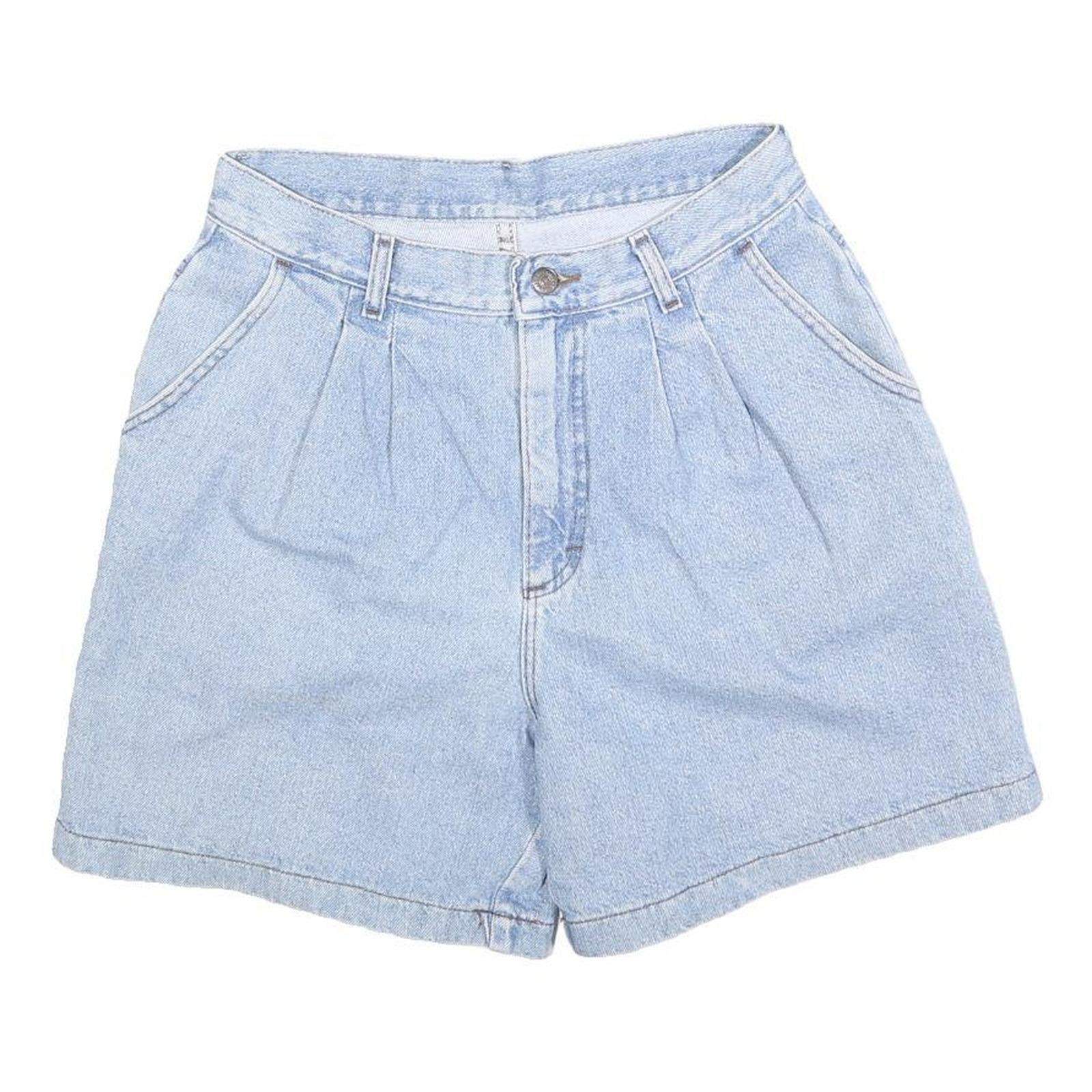 LEE Womens Light Blue Denim Casual Shorts S W28 High Waist Classic Fit Refurbished - N/A refurbished available on Cerqular