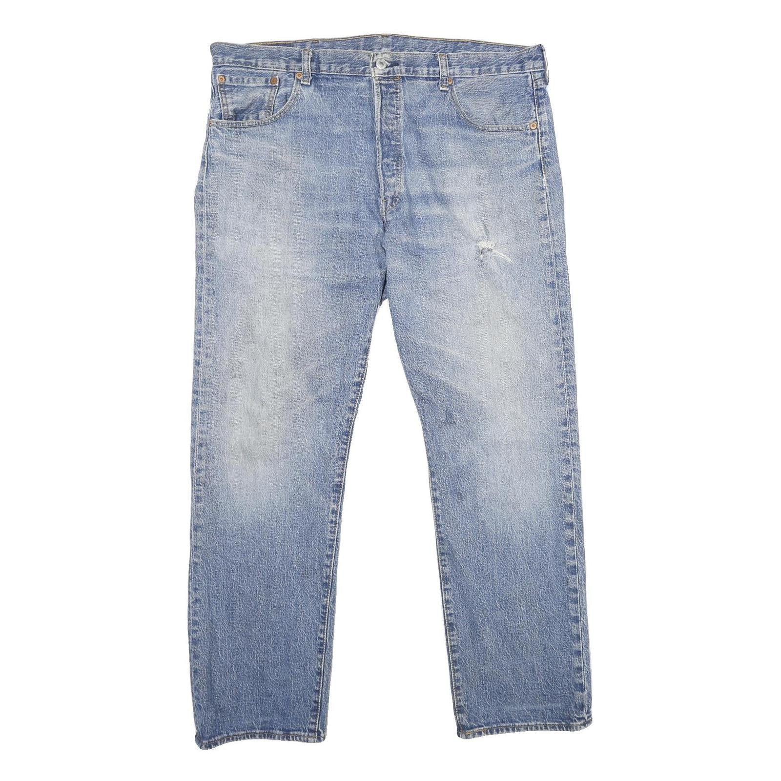 LEVI'S 501 '93 Mens Jeans Blue Classic Straight Denim Medium W38 L30 Button Refurbished - N/A refurbished available on Cerqular