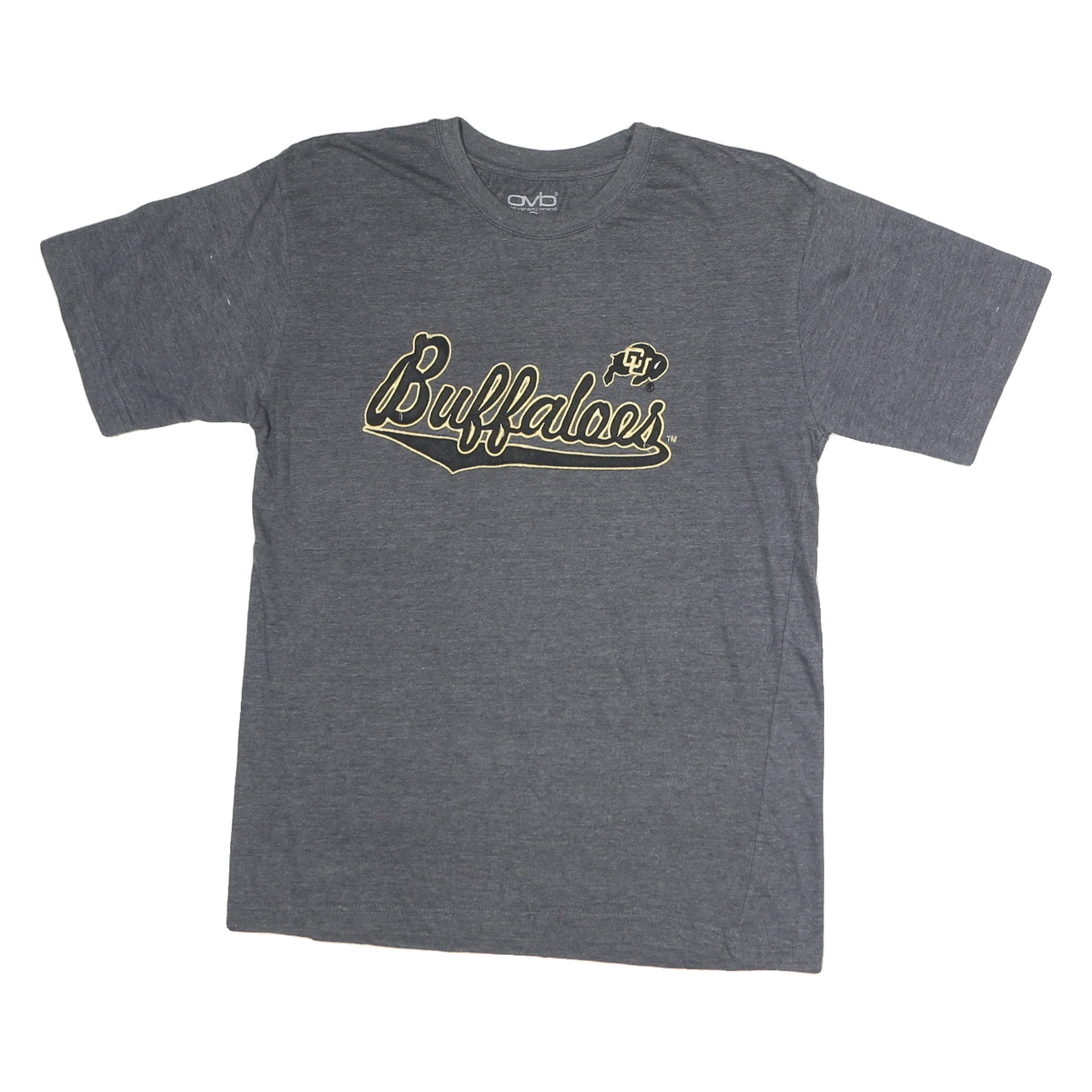 OVB Mens Grey Buffaloes Graphic T-Shirt M Short Sleeve Crew Neck Cotton Refurbished - N/A refurbished available on Cerqular