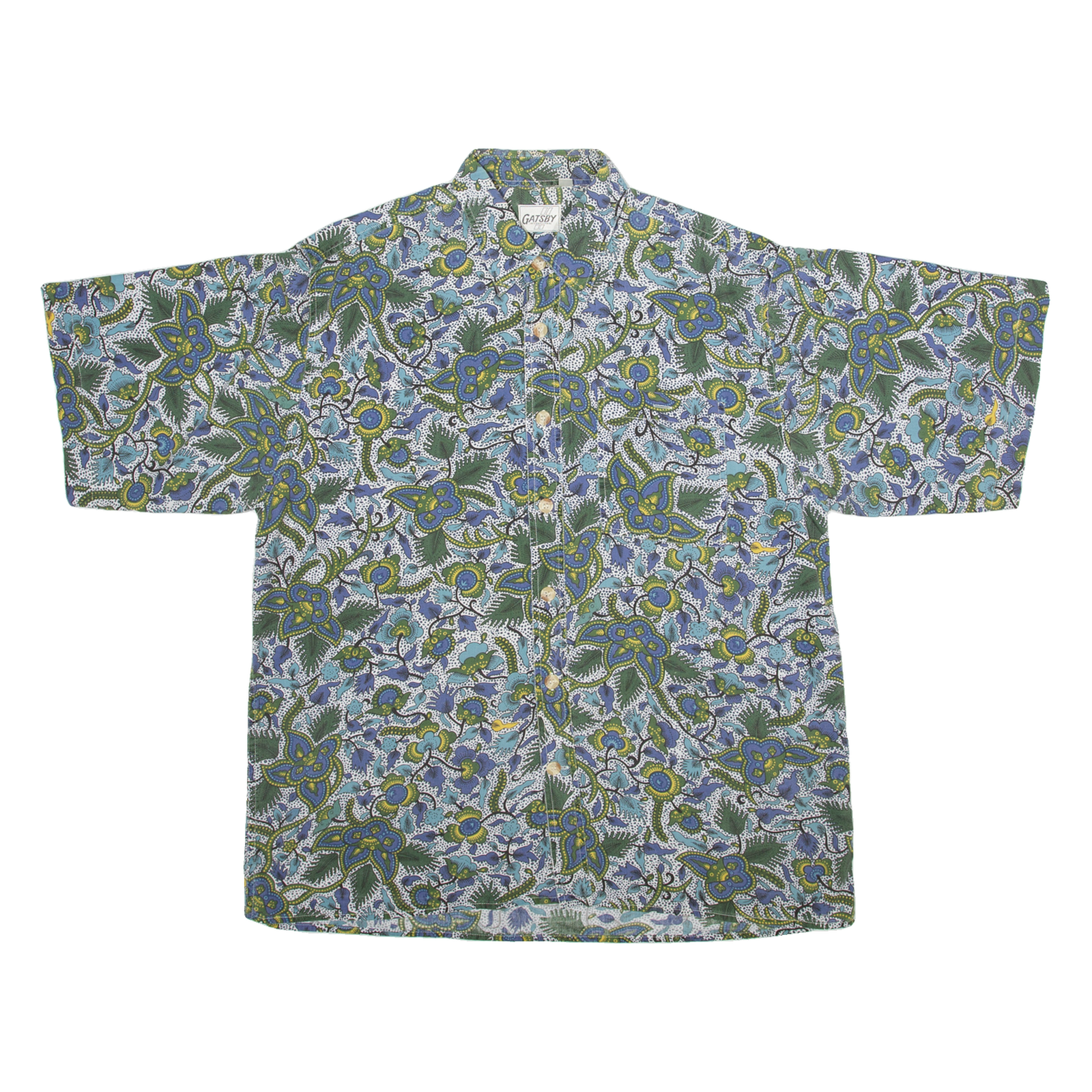 Buy GATSBY Mens Shirt Blue Floral L Refurbished - $18.19 GATSBY Mens Shirt Blue Floral L Refurbished - N/A refurbished available on Cerqular