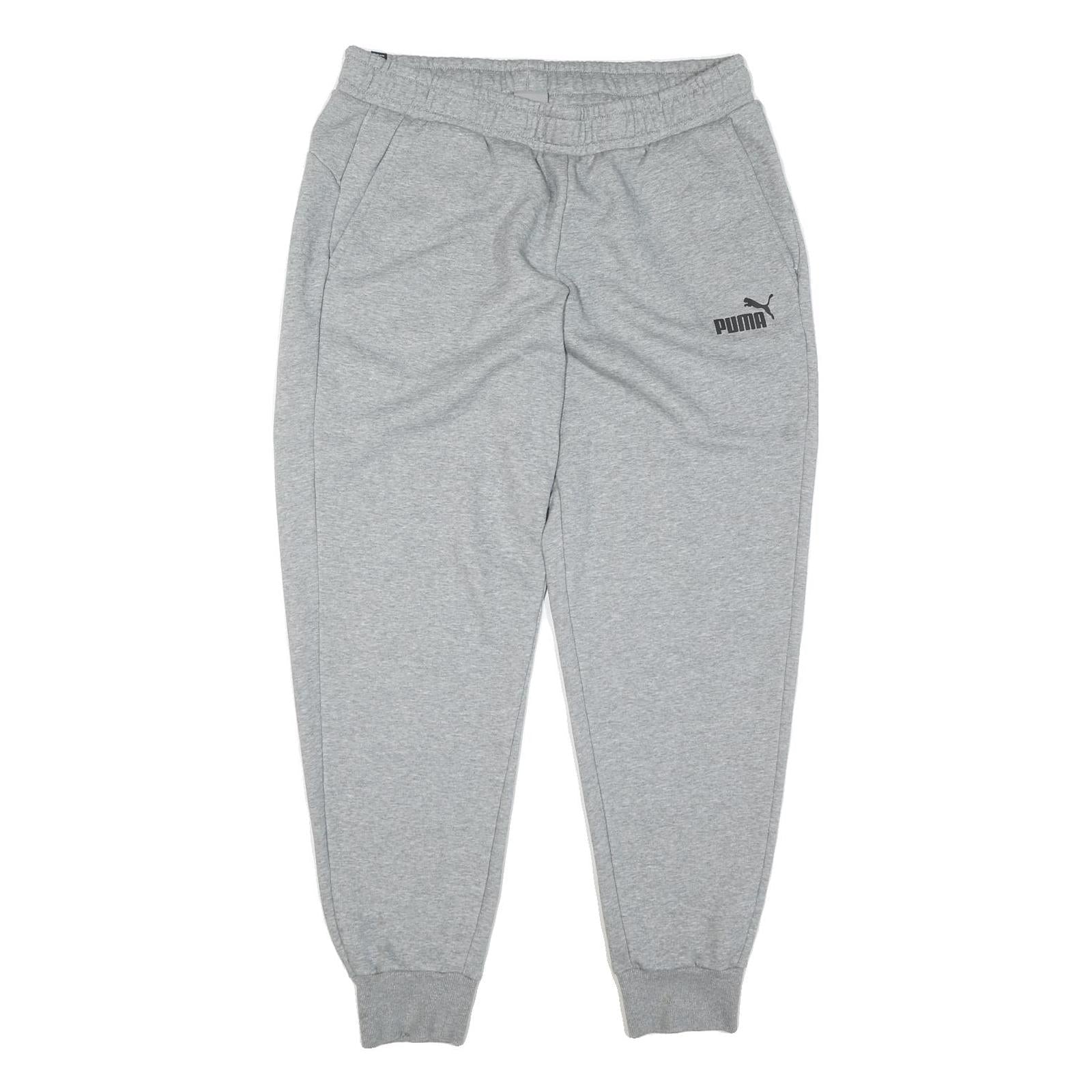 PUMA Mens Joggers Grey XL W34 L30 Slim Tapered Cotton Blend Casual Sportswear Refurbished - N/A refurbished available on Cerqular