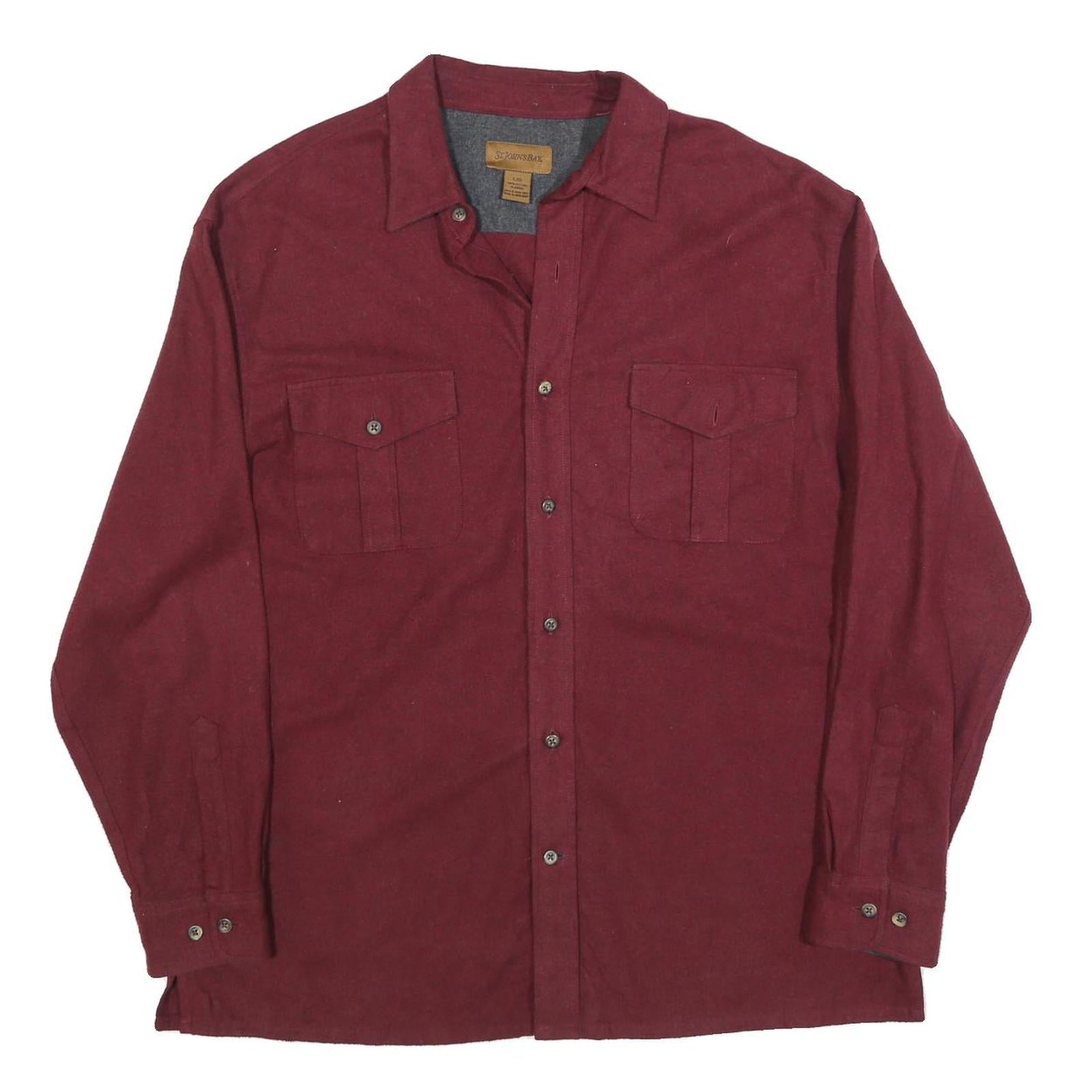 Buy ST JOHNS BAY Mens Maroon Shirt L Button Pocket Classic Style Easy Wear Refurbished - $19.49 ST JOHNS BAY Mens Maroon Shirt L Button Pocket Classic Style Easy Wear Refurbished - N/A refurbished available on Cerqular