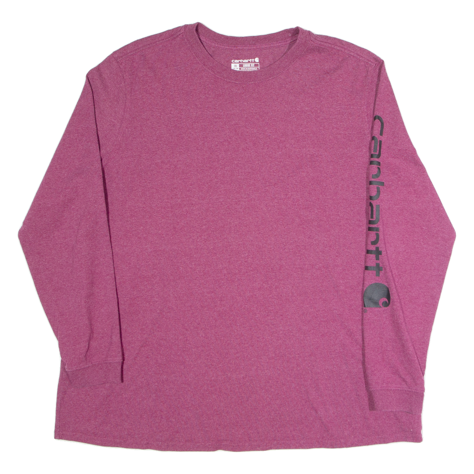 CARHARTT Loose Fit Womens T-Shirt Purple Long Sleeve XL Refurbished - N/A refurbished available on Cerqular