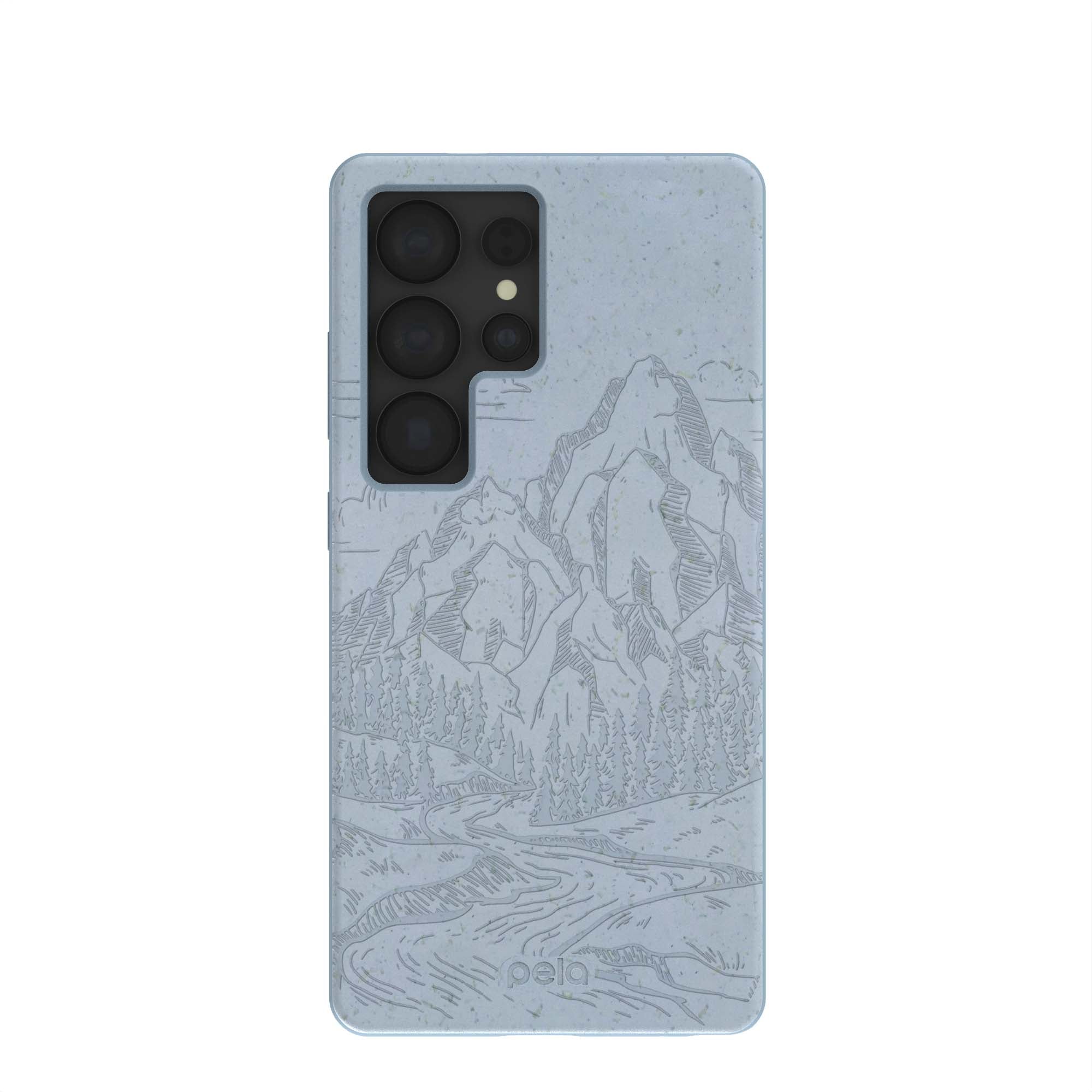 Powder Blue Rockies Samsung Galaxy S25 Ultra Case Refurbished - Pela Case refurbished available on Cerqular