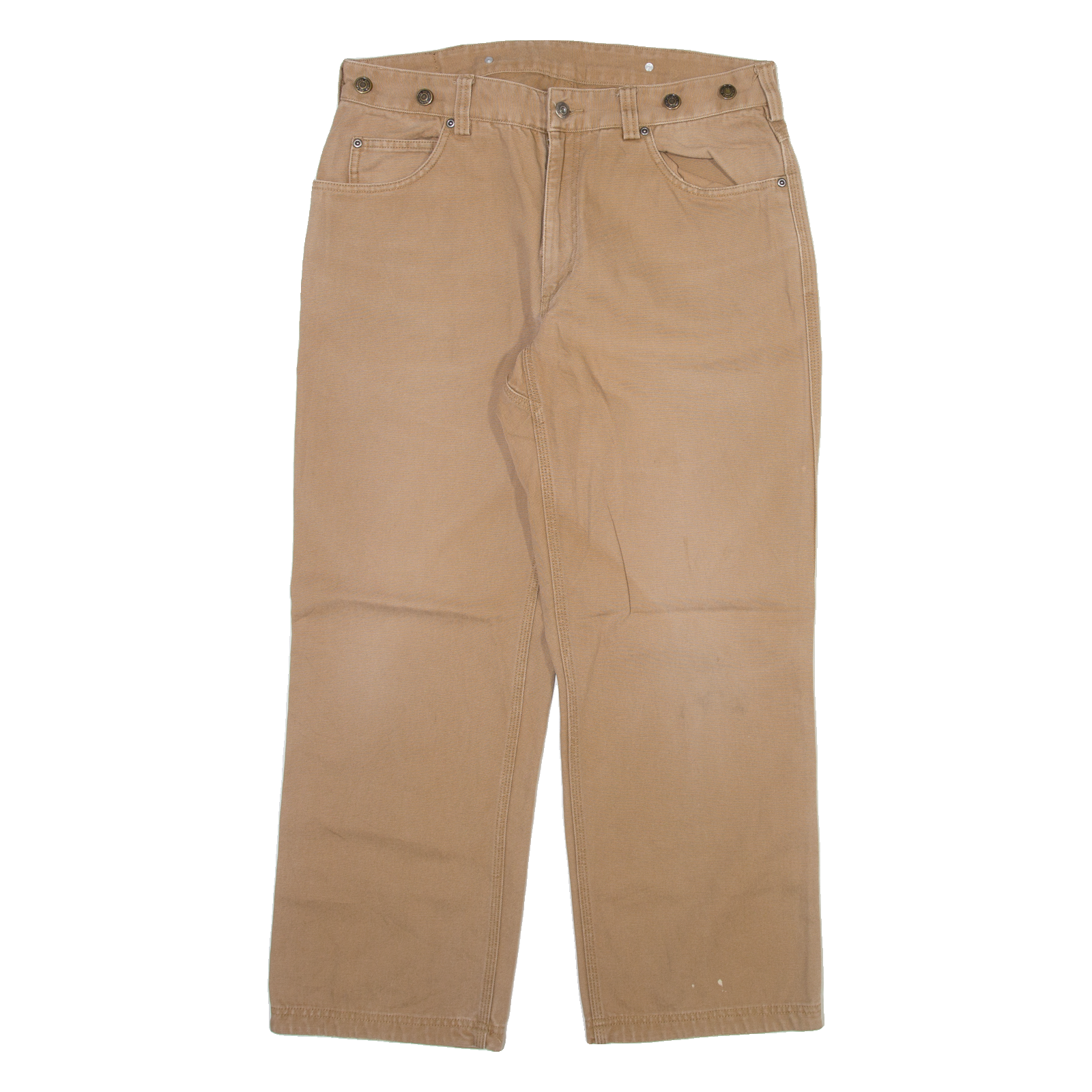 DULUTH TRADING Mens Trousers Beige Relaxed Straight W36 L30 Refurbished - N/A refurbished available on Cerqular