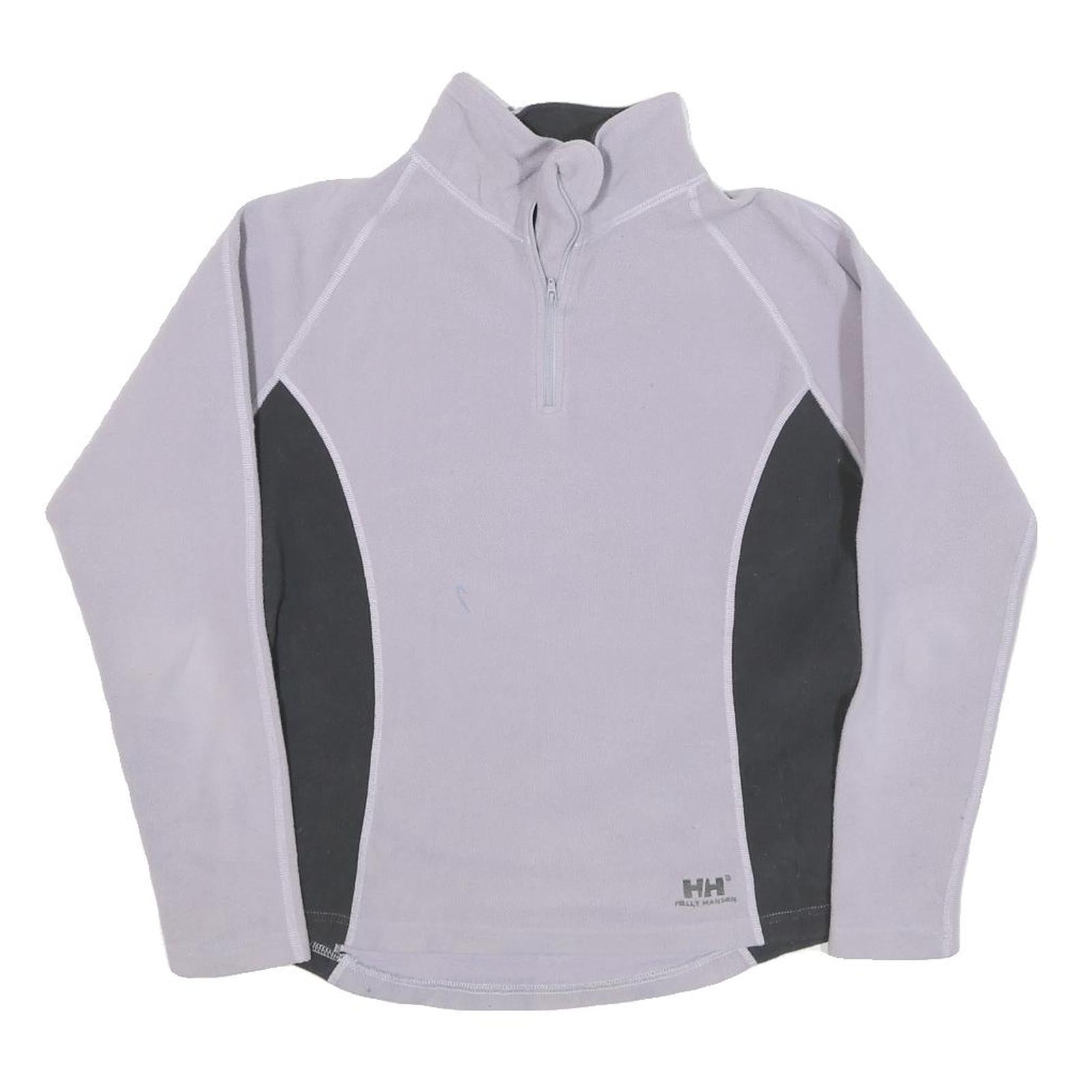 HELLY HANSEN Womens Grey & Black Patterned Pullover Plain Crew Neck Basic Knit M Refurbished - N/A refurbished available on Cerqular