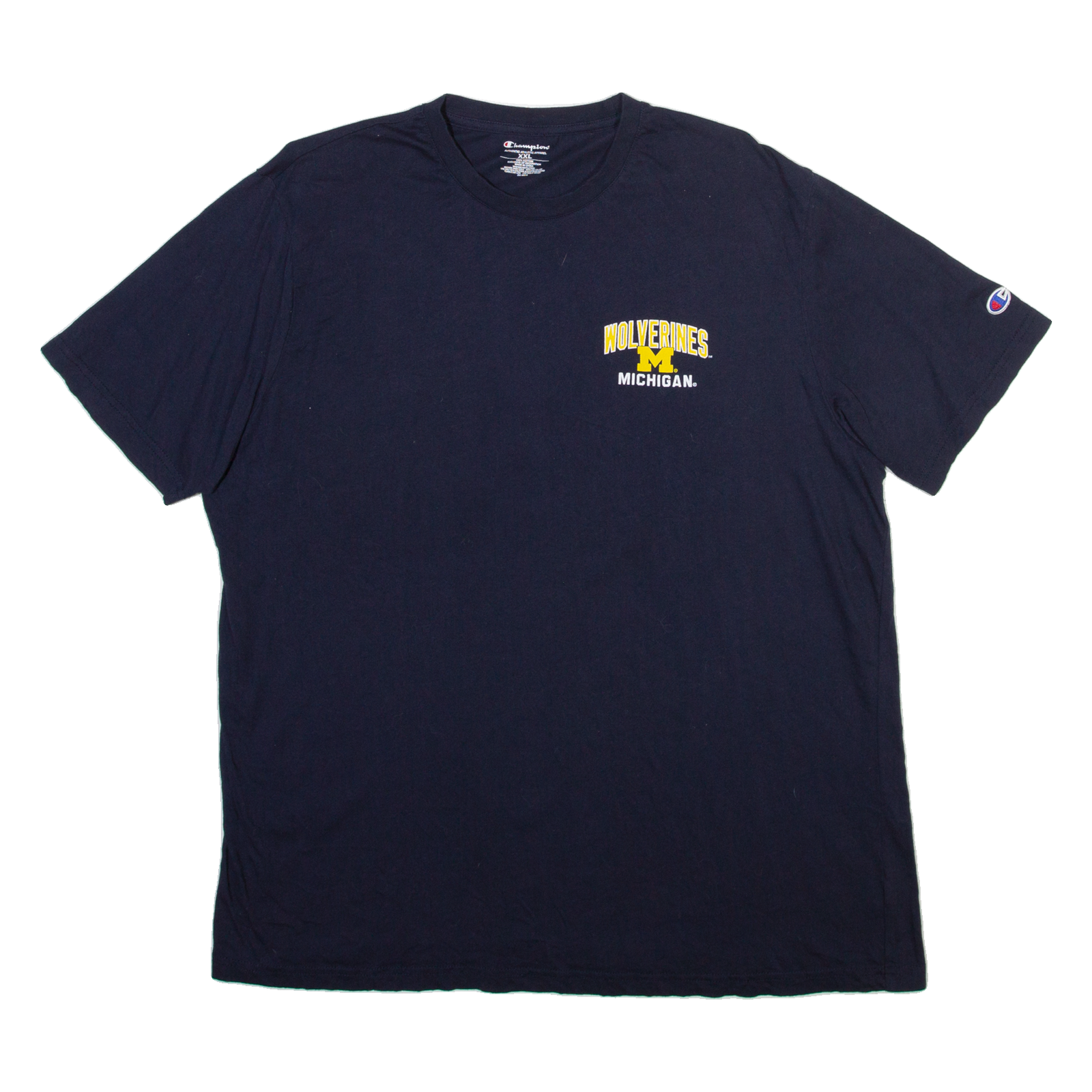 CHAMPION Michigan Mens T-Shirt Black USA 2XL Refurbished - N/A refurbished available on Cerqular