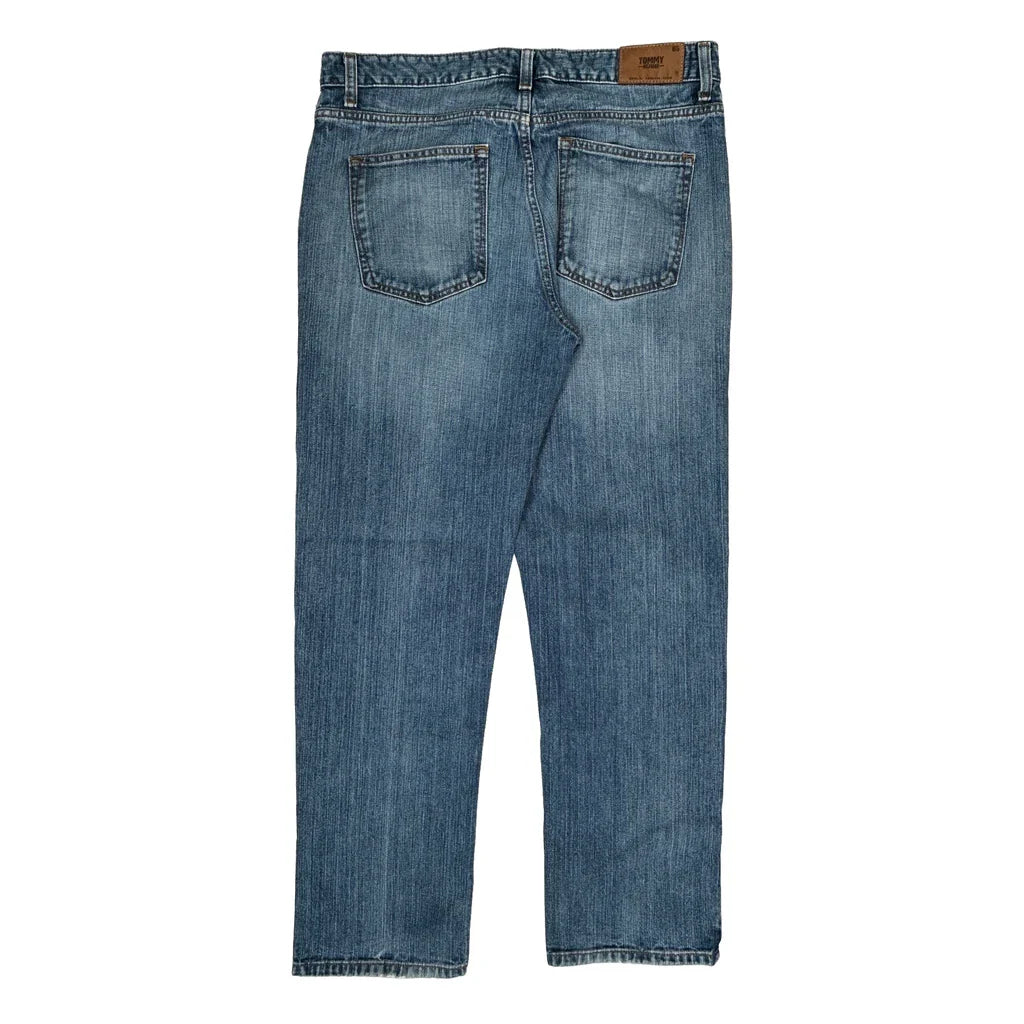 Tommy Hilfiger Jeans - 34W 32L Blue Cotton Refurbished - Thrifted (note: this is a term often used to describe second- refurbished available on Cerqular