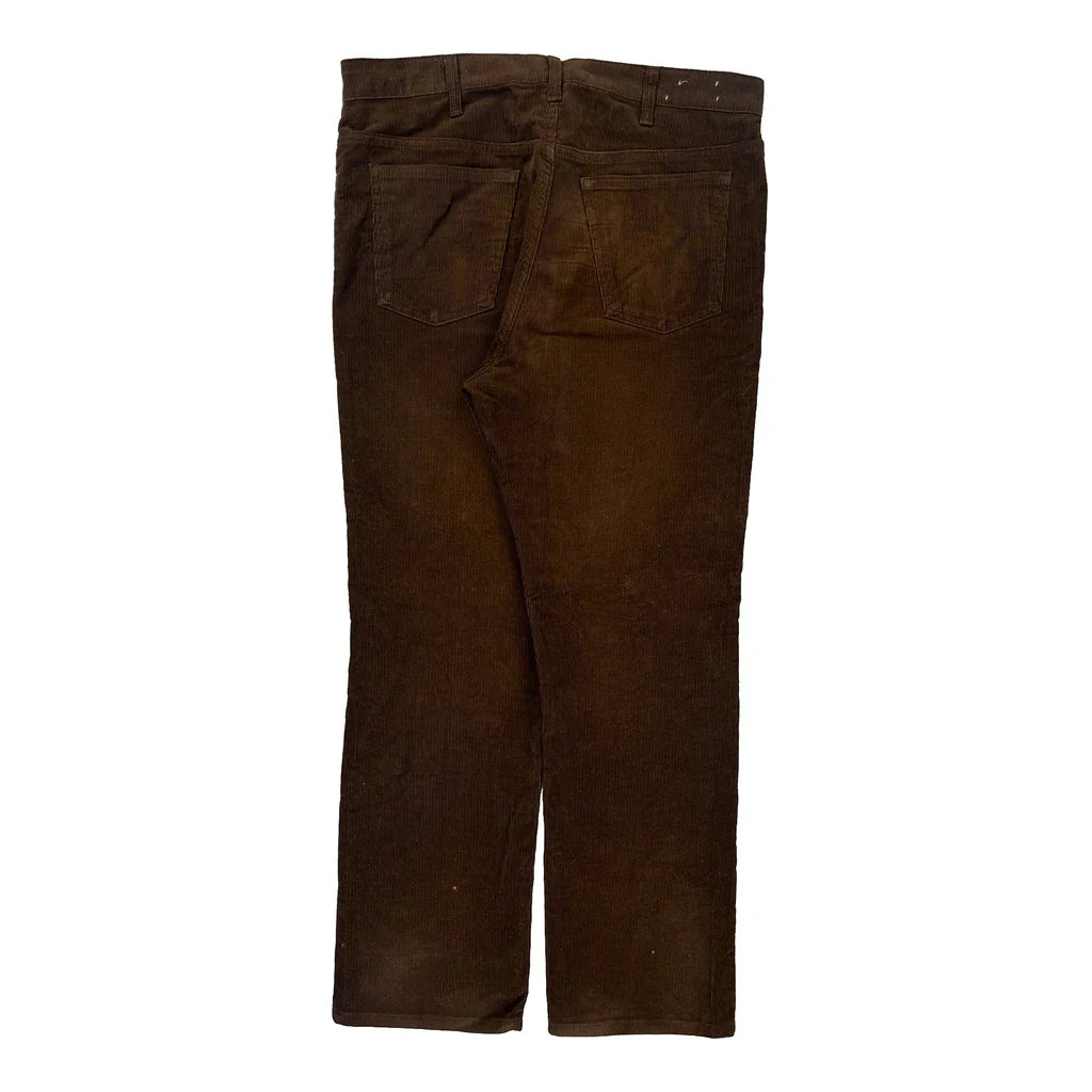 Unbranded Cord Trousers - 36″ Waist Brown Corduroy Refurbished - Thrifted (note: this is a term often used to describe second- refurbished available on Cerqular