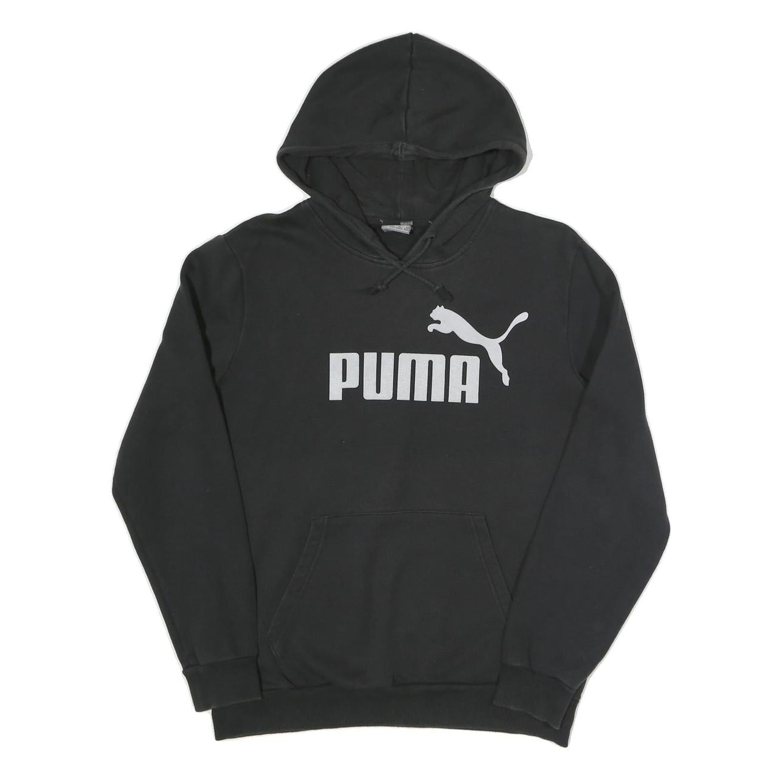 PUMA Womens Black Hoodie S Cotton Blend Pullover Casual Sports Sweatshirt Refurbished - N/A refurbished available on Cerqular